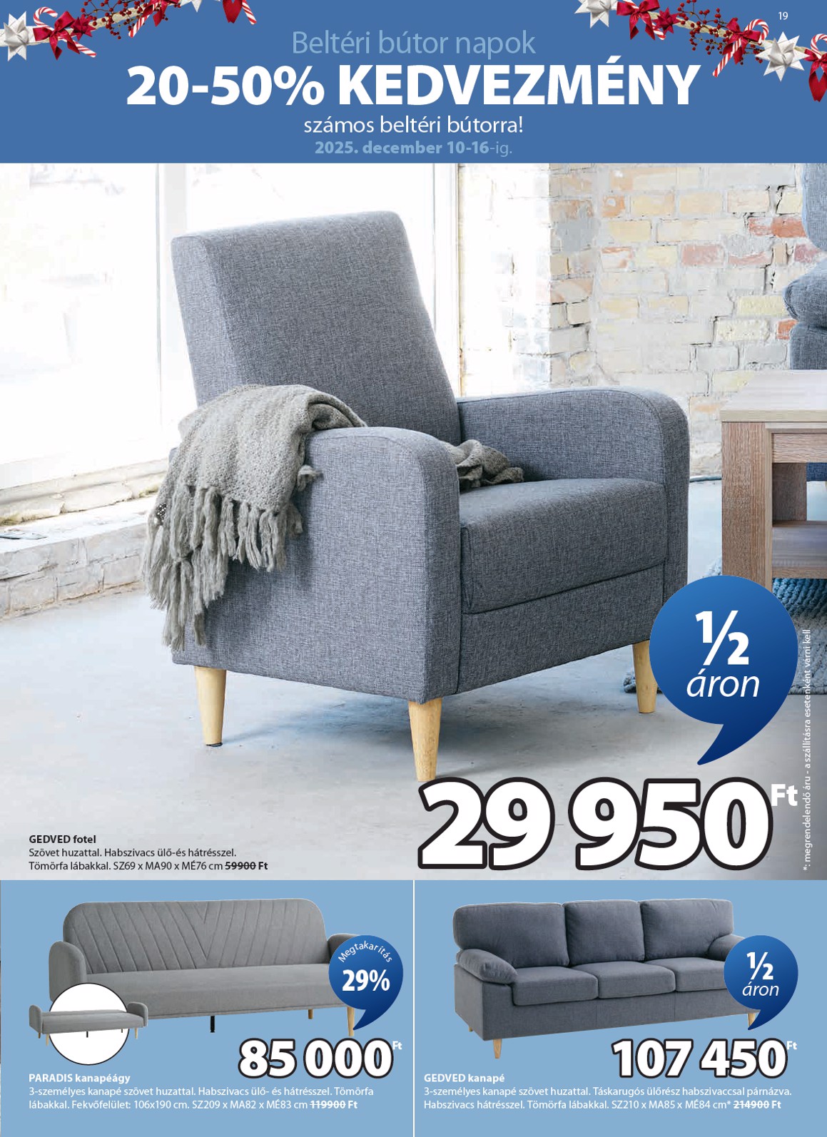 jysk - JYSK akciós újság, érvényes 12.10. - 12.30. - page: 19