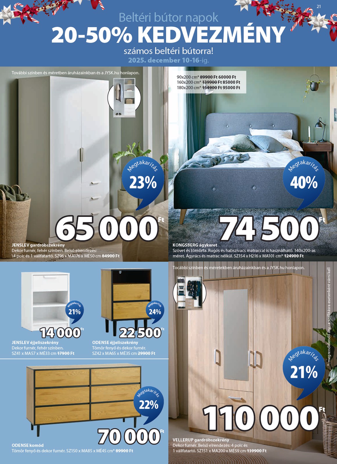 jysk - JYSK akciós újság, érvényes 12.10. - 12.30. - page: 21