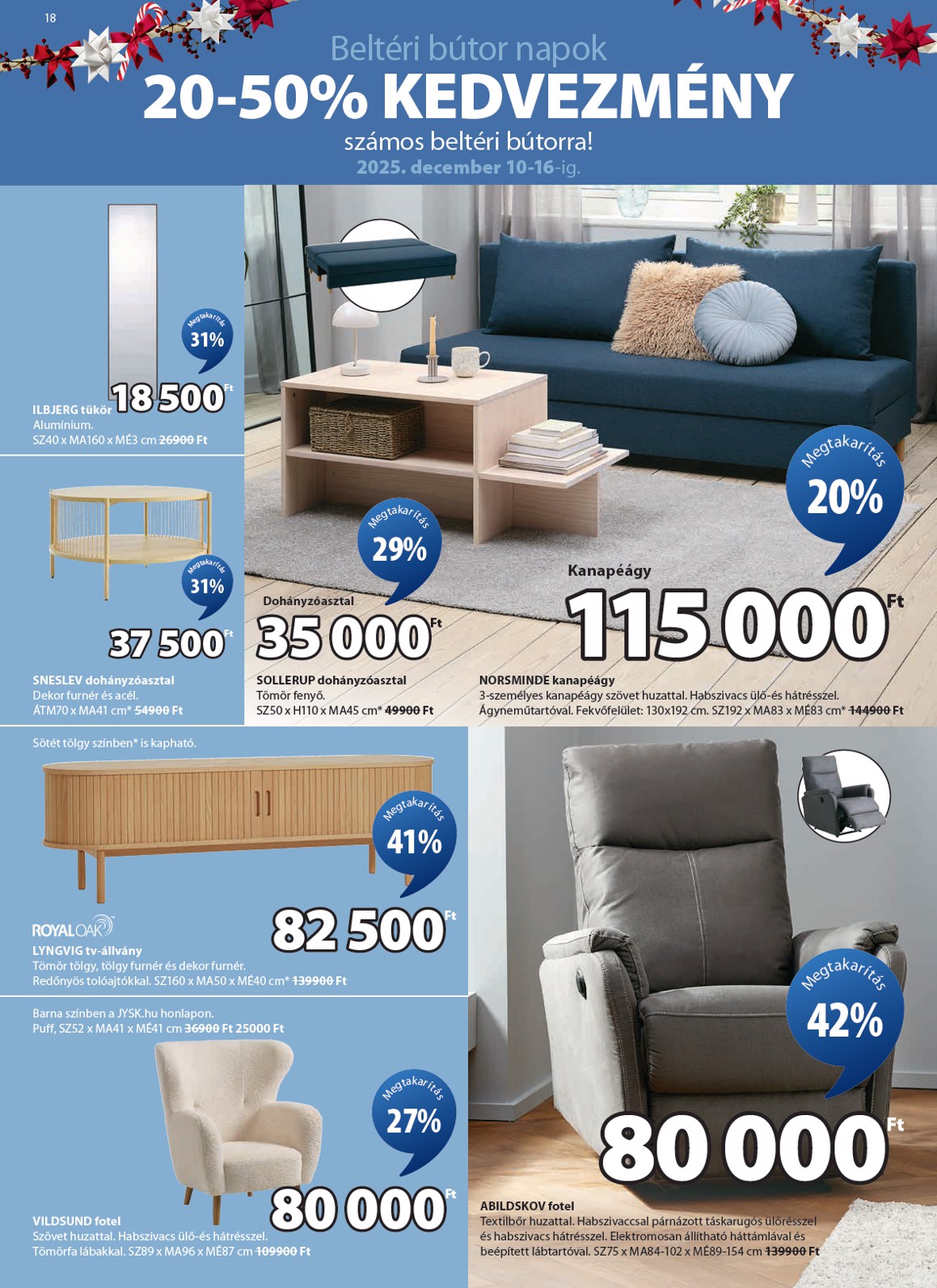 jysk - JYSK akciós újság, érvényes 12.10. - 12.30. - page: 18