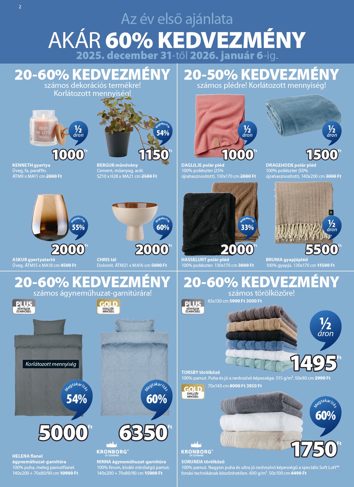 jysk - JYSK akciós újság, érvényes 12.31. - 02.01. - page: 2