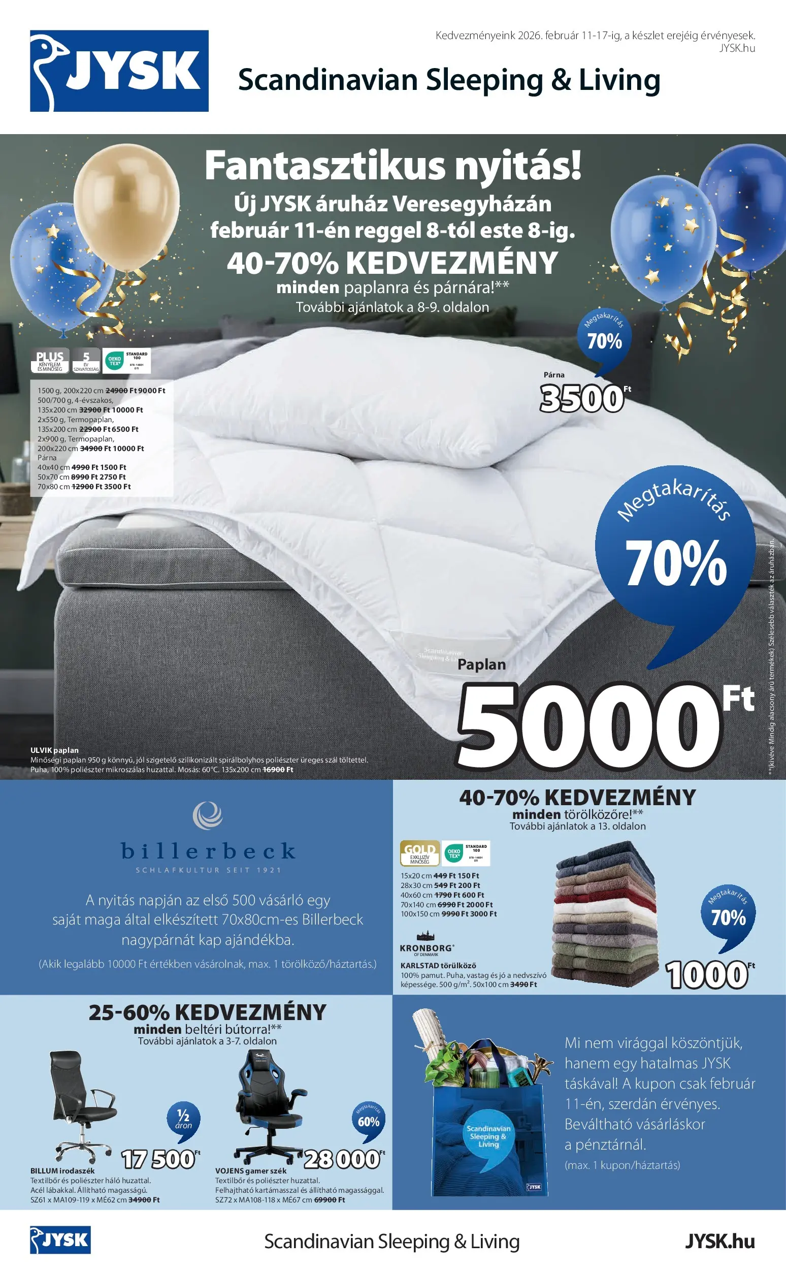 jysk - JYSK akciós újság, érvényes 2026.02.11. - 2026.02.17.