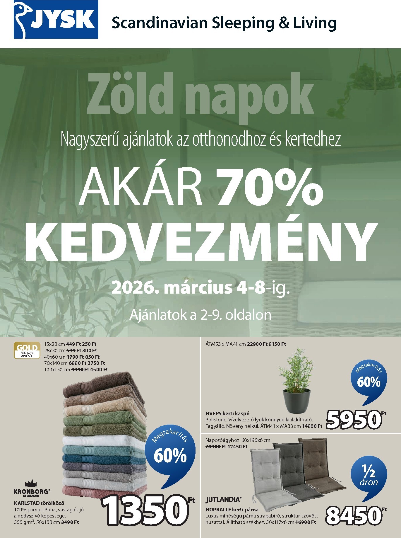 jysk - JYSK akciós újság, érvényes 2026.03.04. - 2026.04.07. - page: 2