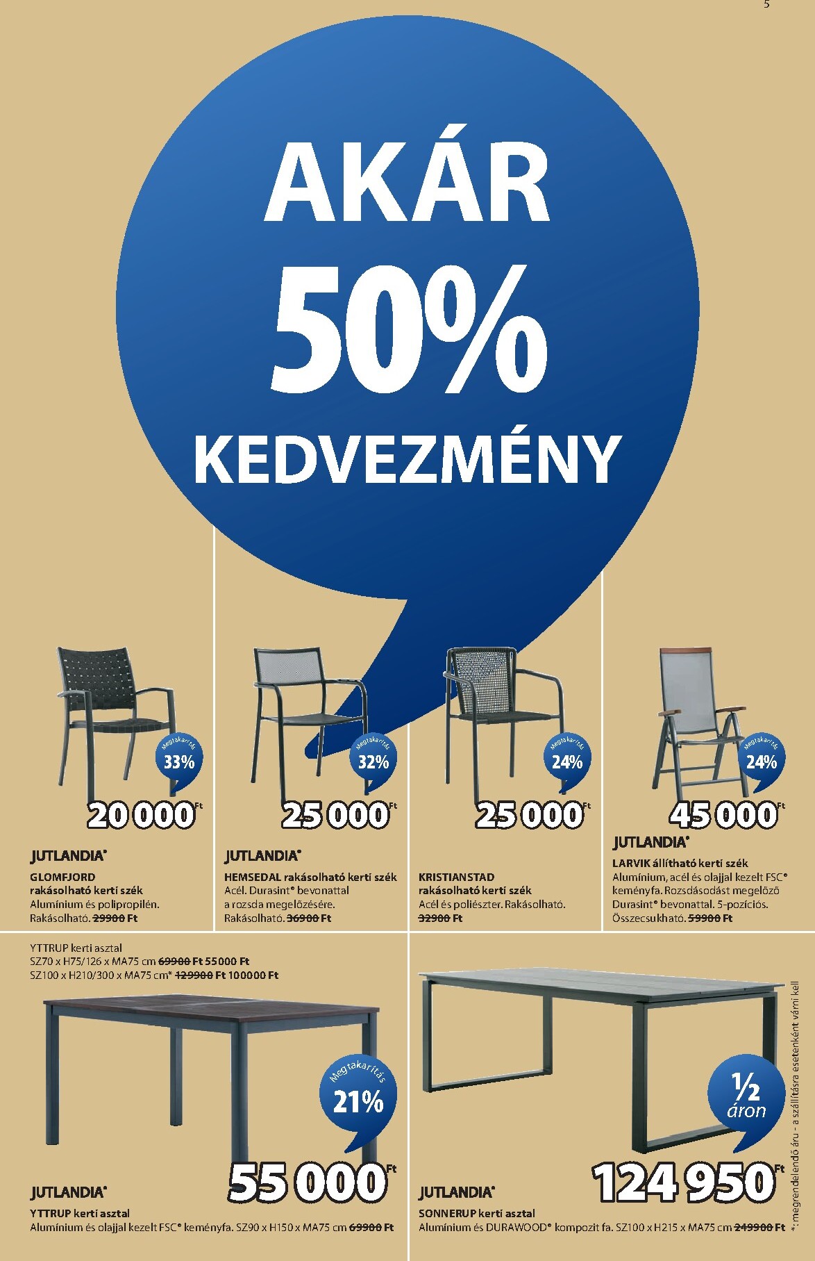 jysk - JYSK akciós újság, érvényes 2026.03.11. - 2026.04.07. - page: 5