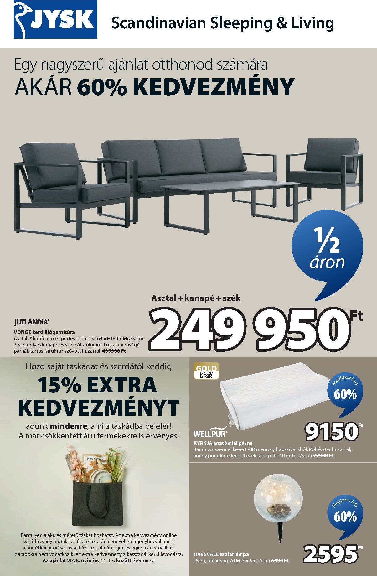 jysk - JYSK akciós újság, érvényes 2026.03.11. - 2026.04.07. - page: 1