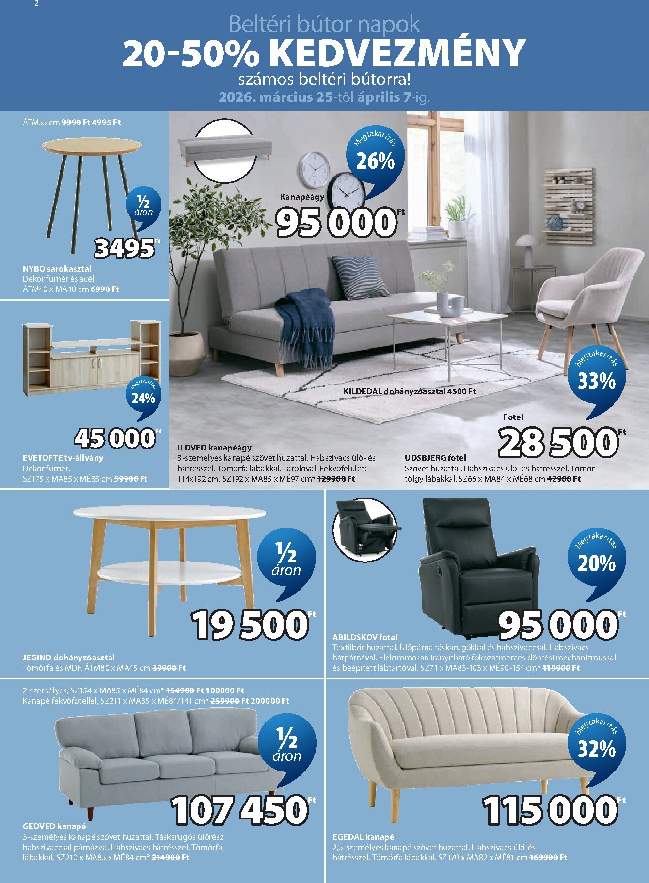 jysk - JYSK akciós újság, érvényes 2026.03.25. - 2026.04.07. - page: 2