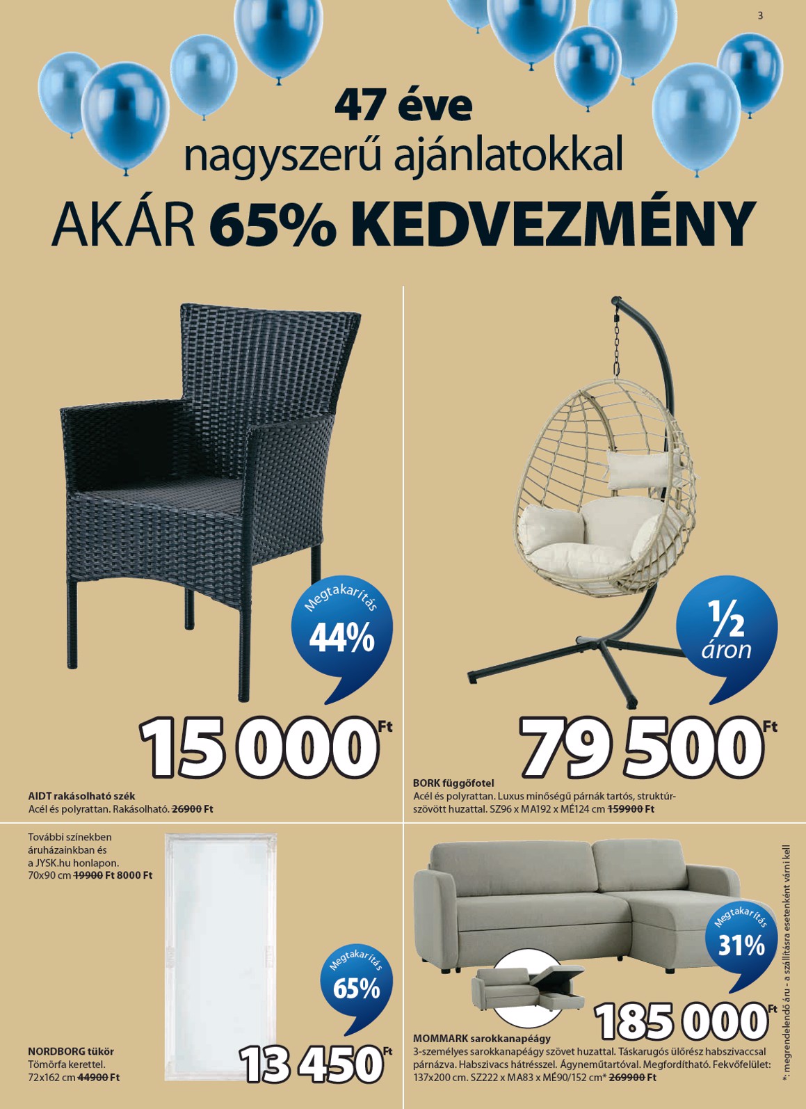 jysk - Aktuális JYSK szórólap érvényes szerdától 2026.04.08.-től vasárnaptól 2026.05.17.-ig - page: 3