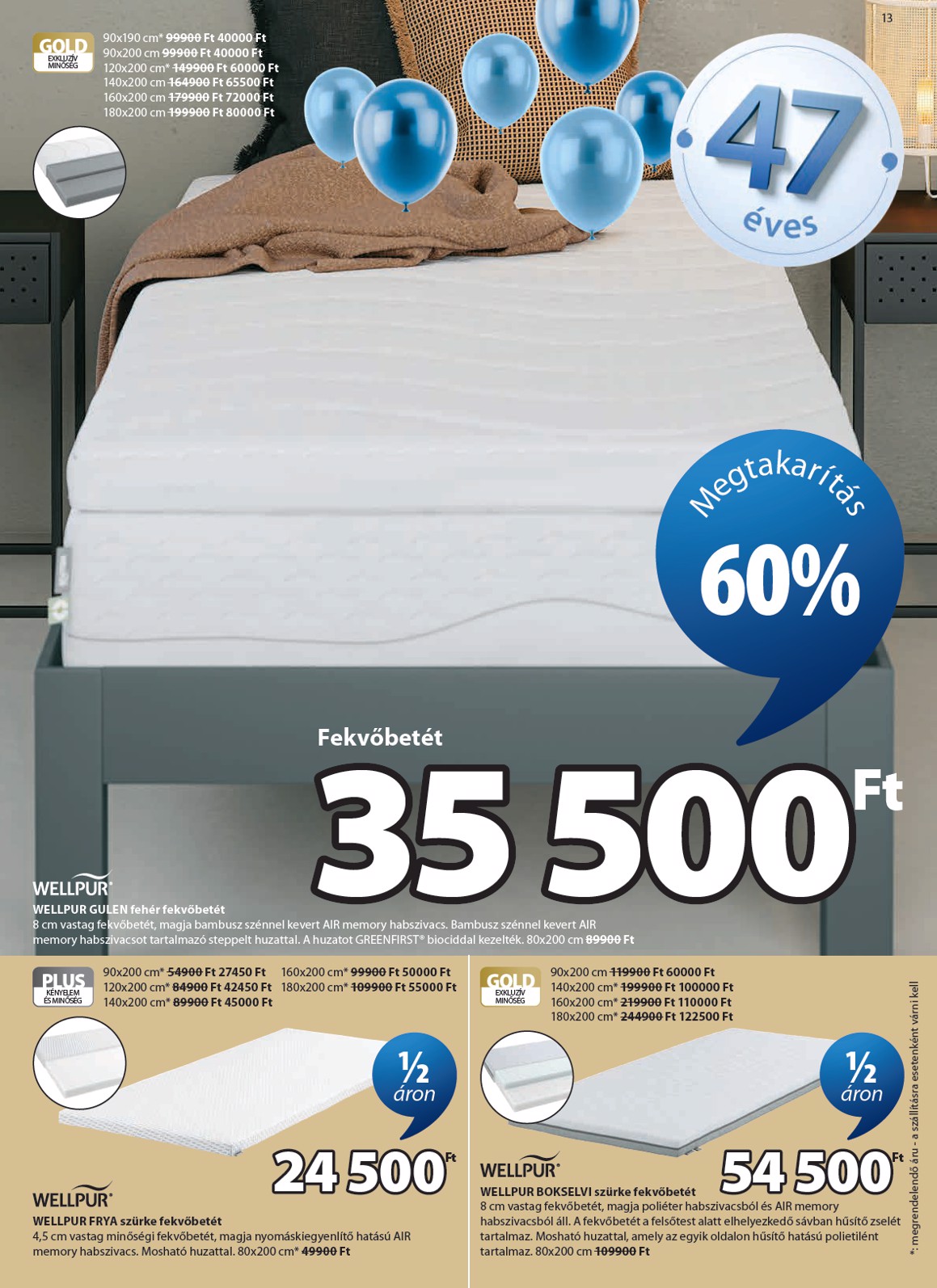 jysk - Aktuális JYSK szórólap érvényes szerdától 2026.04.08.-től vasárnaptól 2026.05.17.-ig - page: 13