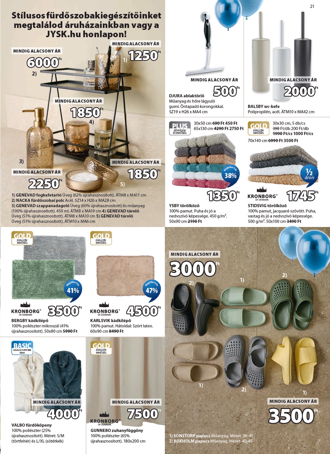 jysk - Aktuális JYSK szórólap érvényes szerdától 2026.04.08.-től vasárnaptól 2026.05.17.-ig - page: 21
