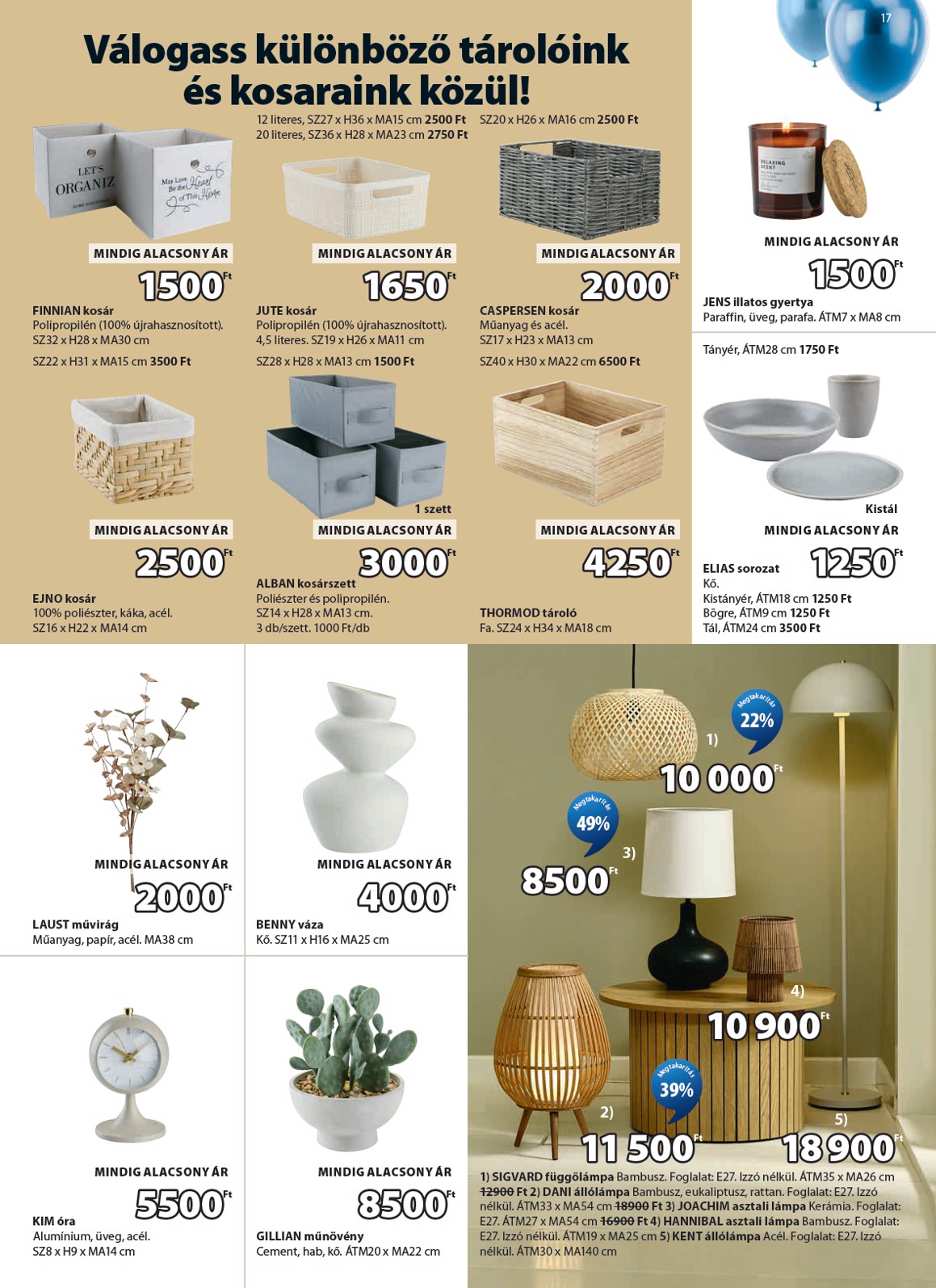 jysk - Aktuális JYSK szórólap érvényes szerdától 2026.04.08.-től vasárnaptól 2026.05.17.-ig - page: 17