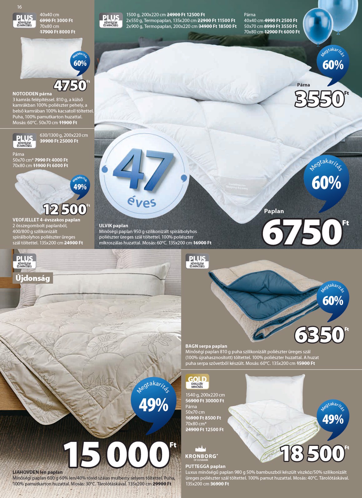 jysk - Aktuális JYSK szórólap érvényes szerdától 2026.04.08.-től vasárnaptól 2026.05.17.-ig - page: 16