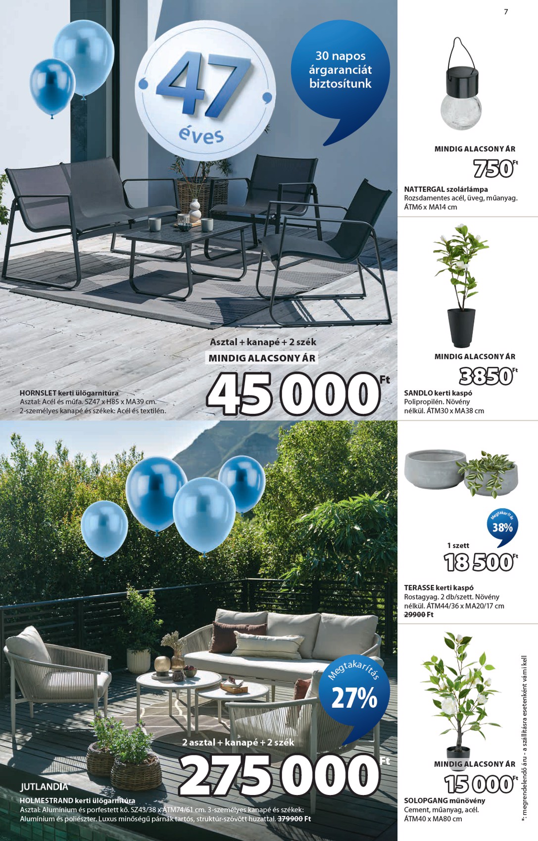 jysk - Aktuális JYSK szórólap érvényes szerdától 2026.04.15.-től vasárnaptól 2026.05.17.-ig - page: 7