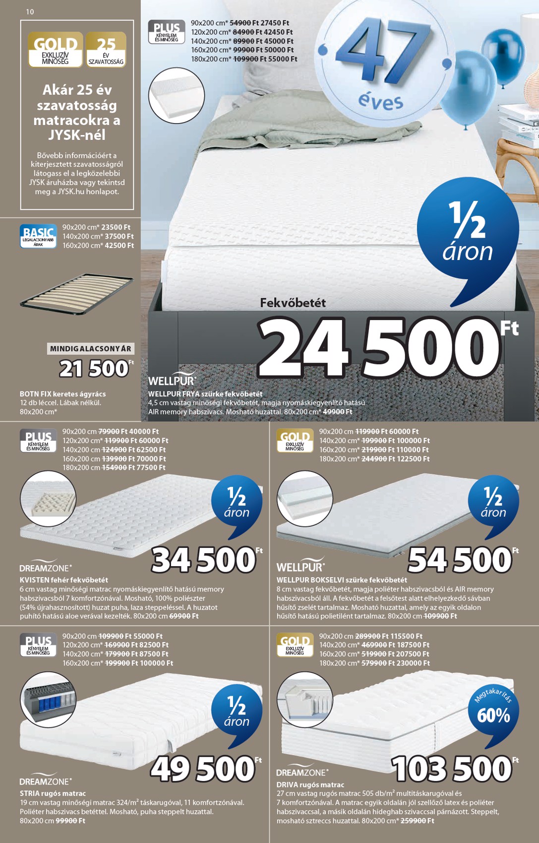 jysk - Aktuális JYSK szórólap érvényes szerdától 2026.04.15.-től vasárnaptól 2026.05.17.-ig - page: 10