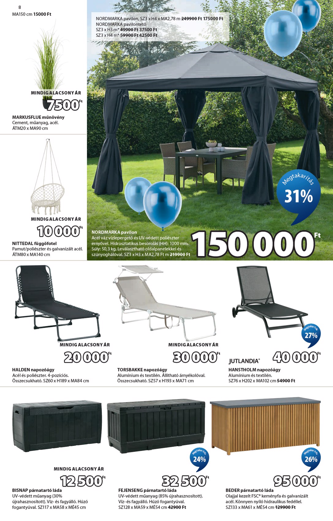 jysk - Aktuális JYSK szórólap érvényes szerdától 2026.04.15.-től vasárnaptól 2026.05.17.-ig - page: 8