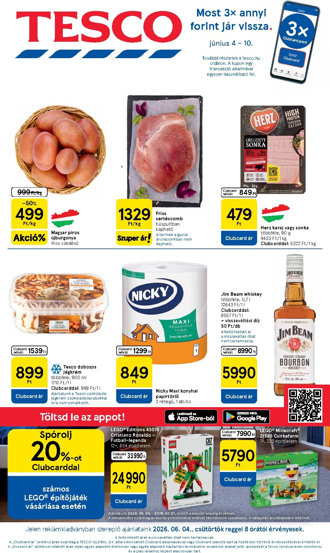tesco - Tesco hirdetmény a következő hétre csütörtöktől 2026.06.04.-tól szerdától 2026.06.10.-ig - page: 1