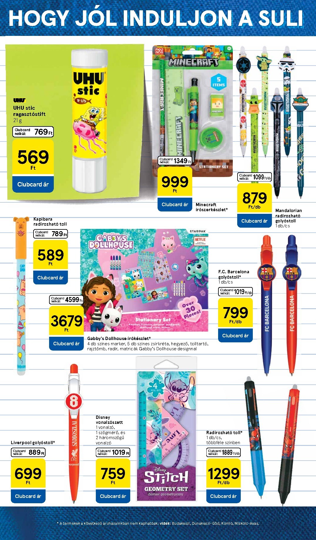 tesco - A jövőbeli Tesco - Helló suli! akciós újság szerdától 2026.08.05.-tól vasárnaptól 2026.09.13.-ig érvényes. - page: 8
