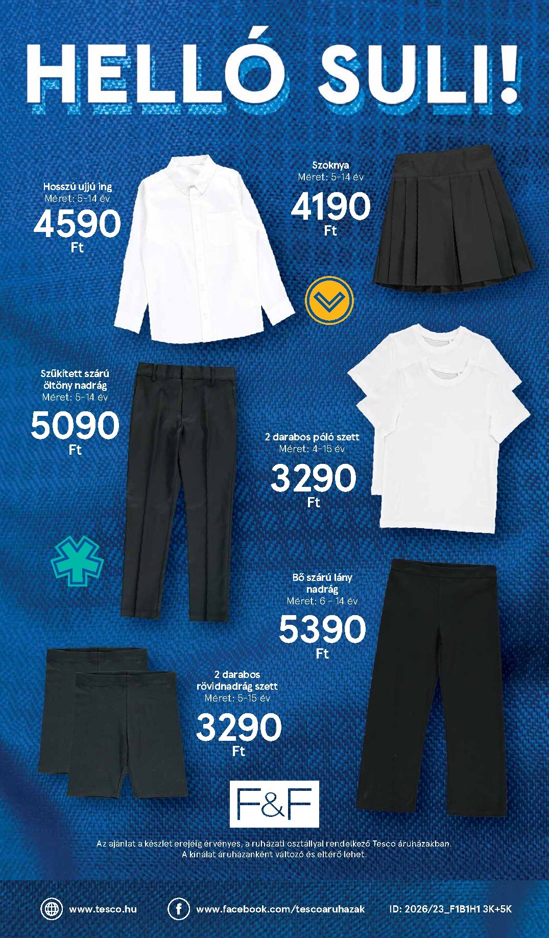 tesco - A jövőbeli Tesco - Helló suli! akciós újság szerdától 2026.08.05.-tól vasárnaptól 2026.09.13.-ig érvényes. - page: 20