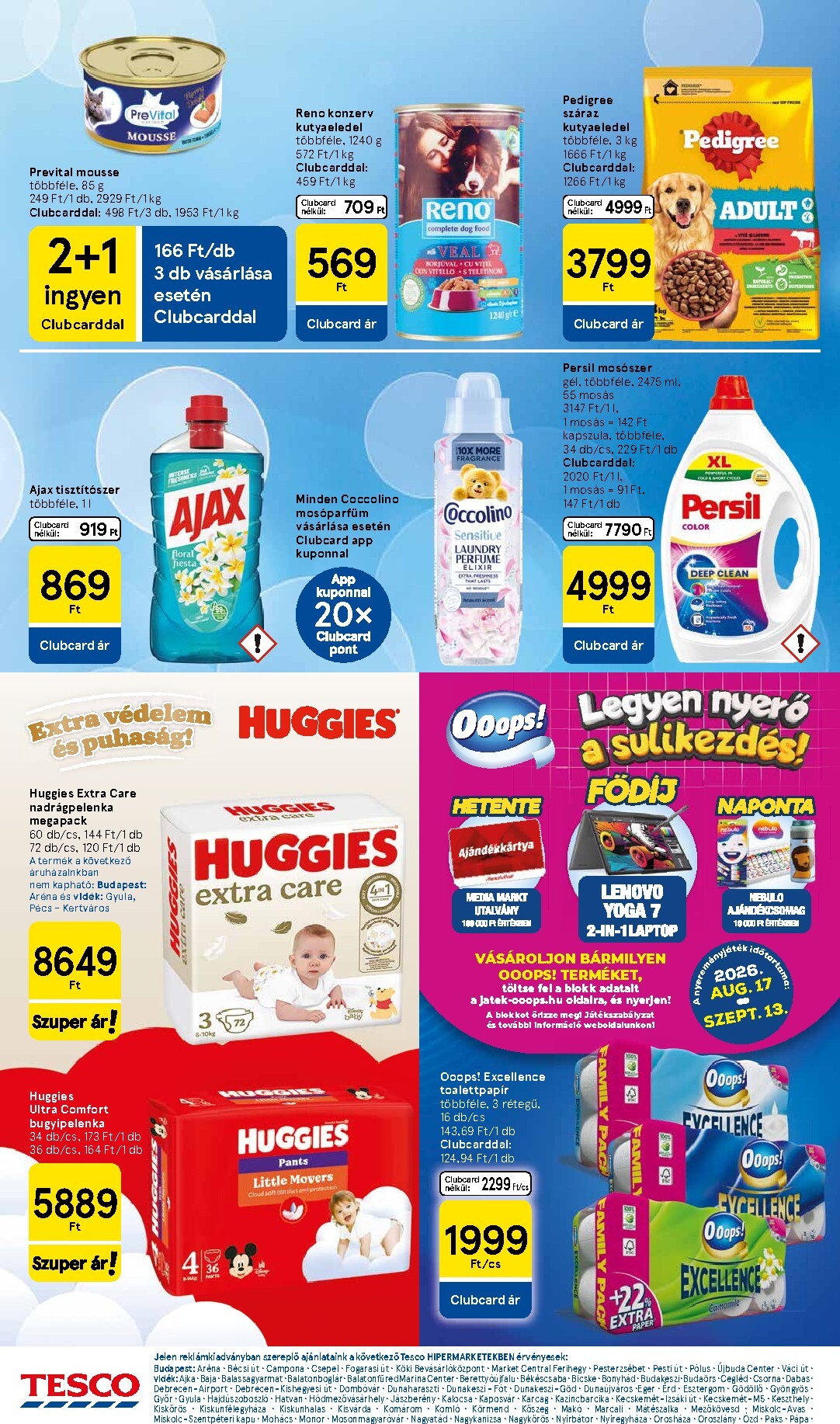 tesco - A jövőbeli Tesco akciós újság csütörtöktől 2026.08.13.-tól szerdától 2026.08.19.-ig érvényes. - page: 30