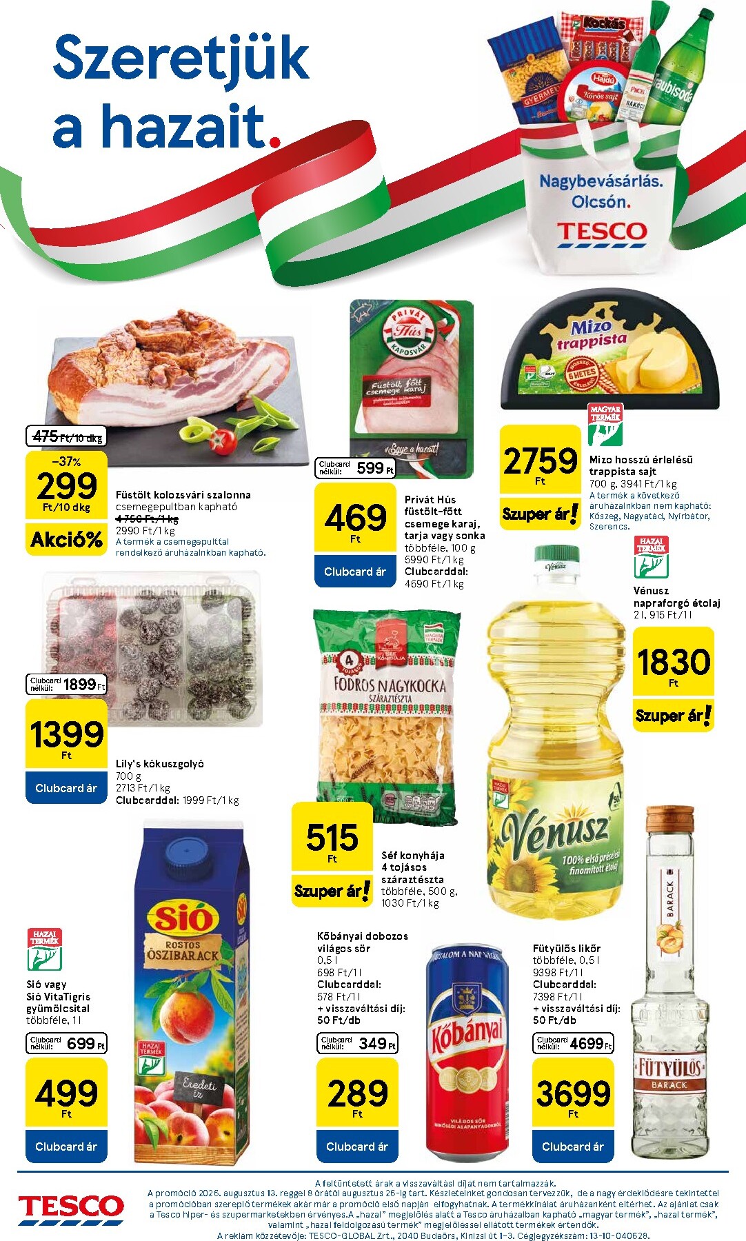 tesco - A jövőbeli Tesco akciós újság csütörtöktől 2026.08.13.-tól szerdától 2026.08.19.-ig érvényes. - page: 10