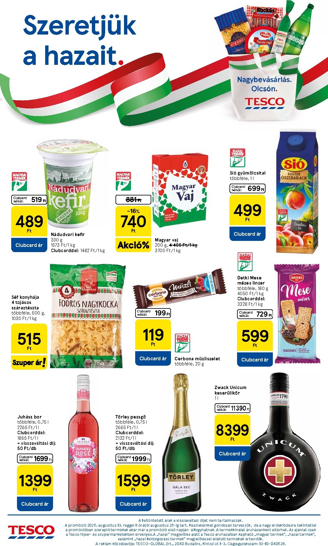 tesco - A jövőbeli Tesco szupermarket akciós újság csütörtöktől 2026.08.13.-tól szerdától 2026.08.19.-ig érvényes. - page: 4