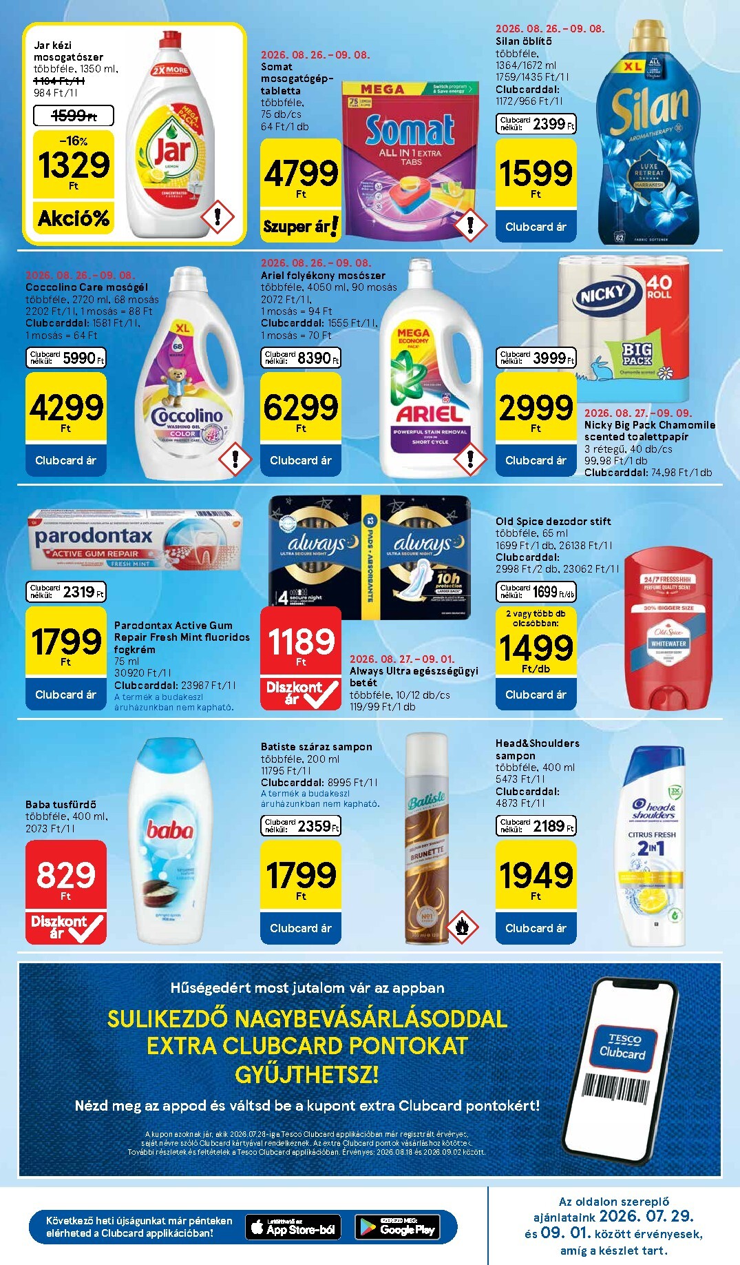 tesco - A jövőbeli Tesco akciós újság csütörtöktől 2026.08.27.-tól szerdától 2026.09.02.-ig érvényes. - page: 9