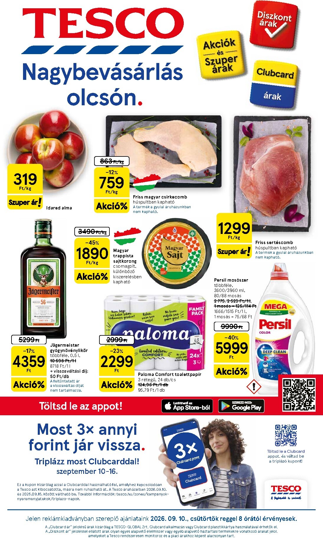tesco - A jövőbeli Tesco akciós újság csütörtöktől 2026.09.10.-tól szerdától 2026.09.16.-ig érvényes. - page: 1
