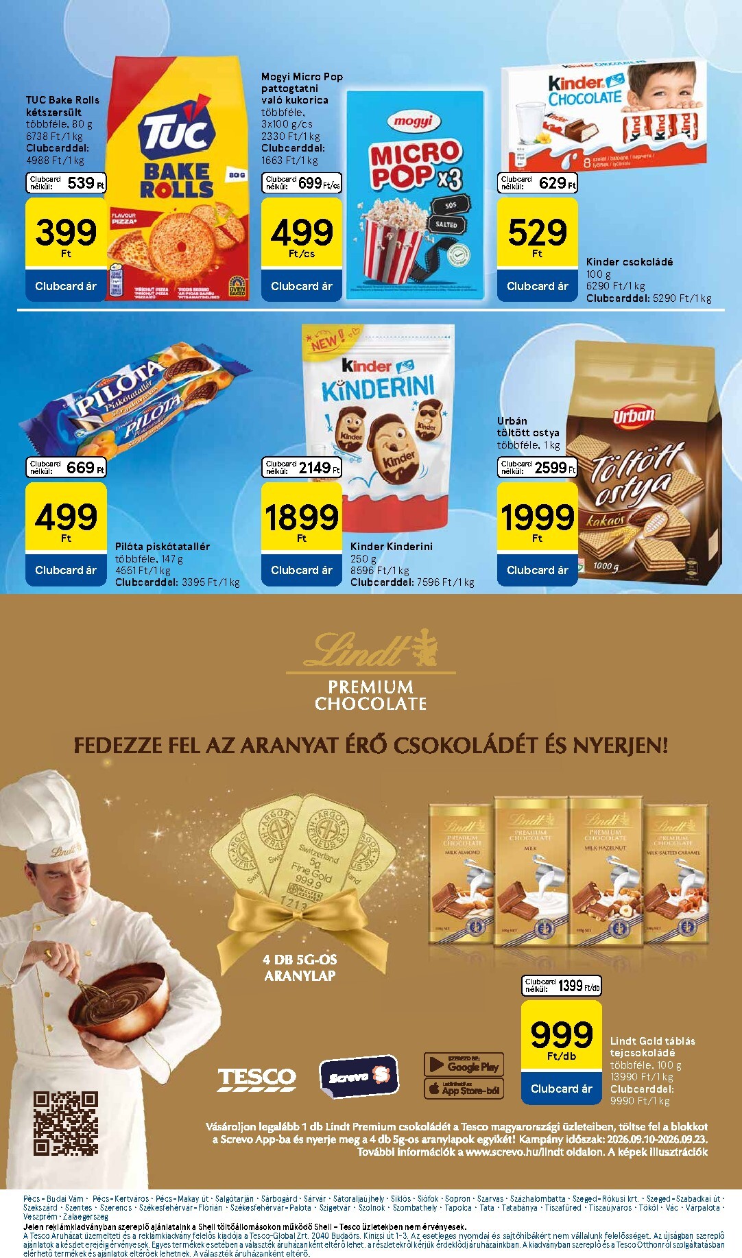 tesco - A jövőbeli Tesco akciós újság csütörtöktől 2026.09.10.-tól szerdától 2026.09.16.-ig érvényes. - page: 23