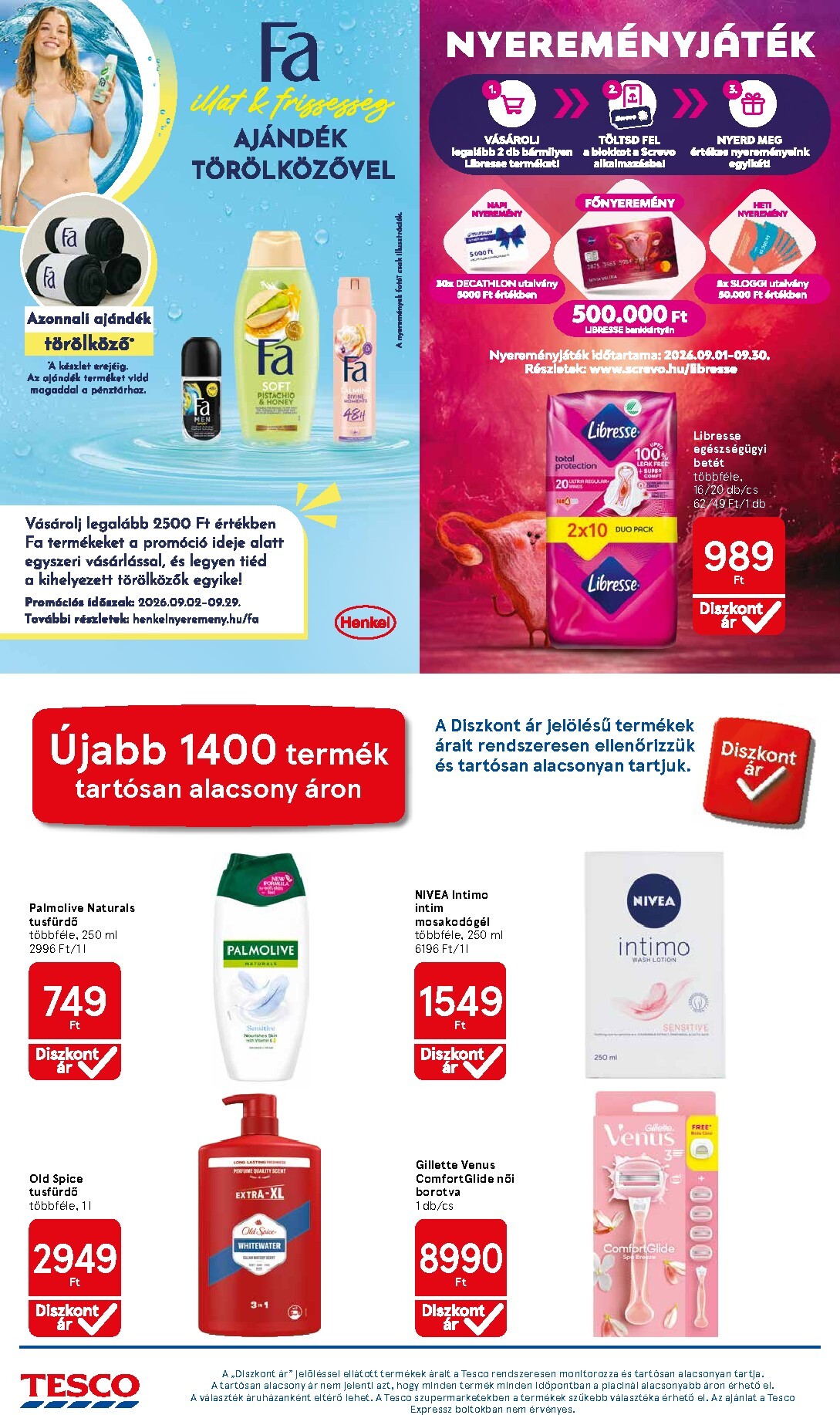tesco - A jövőbeli Tesco akciós újság csütörtöktől 2026.09.10.-tól szerdától 2026.09.16.-ig érvényes. - page: 26