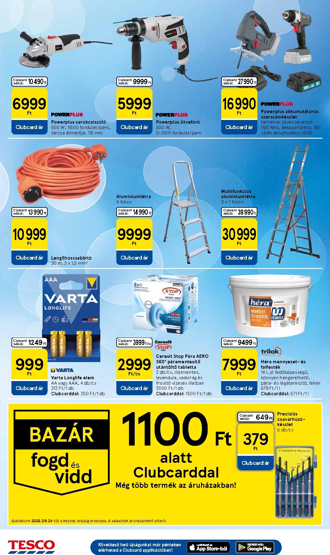 tesco - A jövőbeli Tesco akciós újság csütörtöktől 2026.09.24.-tól szerdától 2026.09.30.-ig érvényes. - page: 26