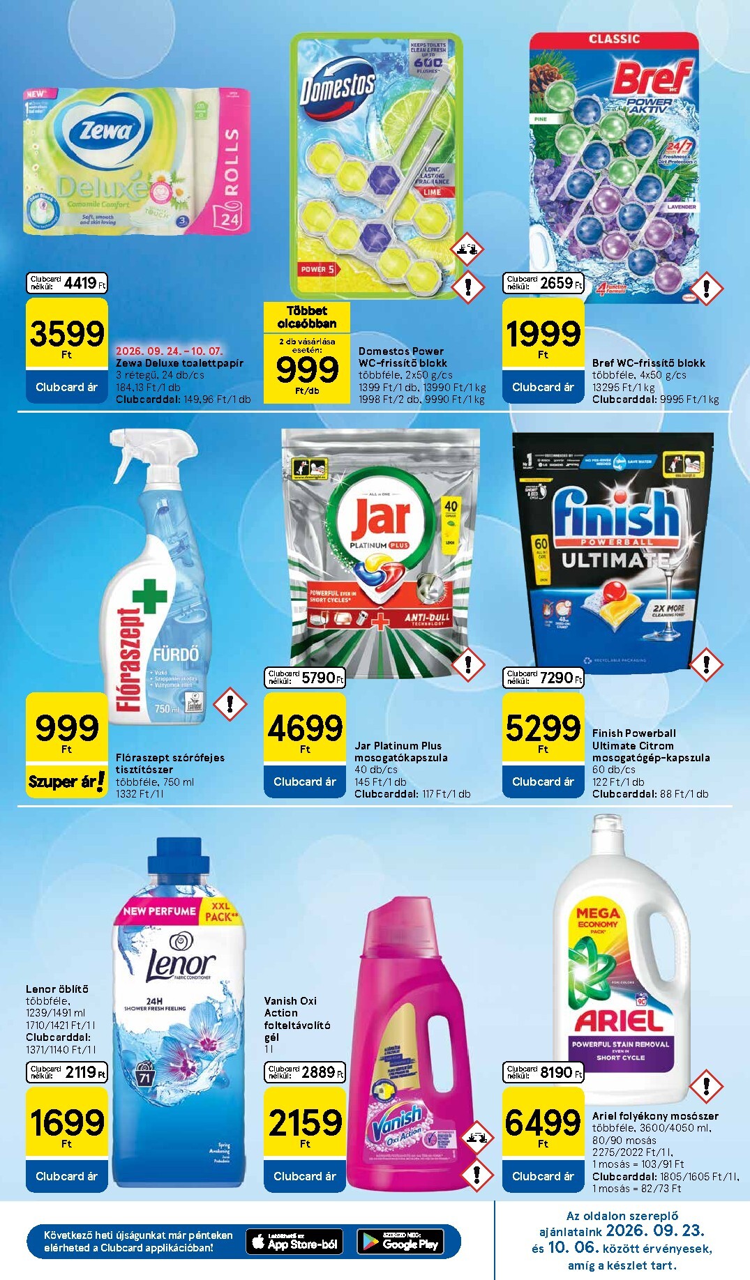 tesco - A jövőbeli Tesco szupermarket akciós újság csütörtöktől 2026.10.01.-tól szerdától 2026.10.07.-ig érvényes. - page: 7