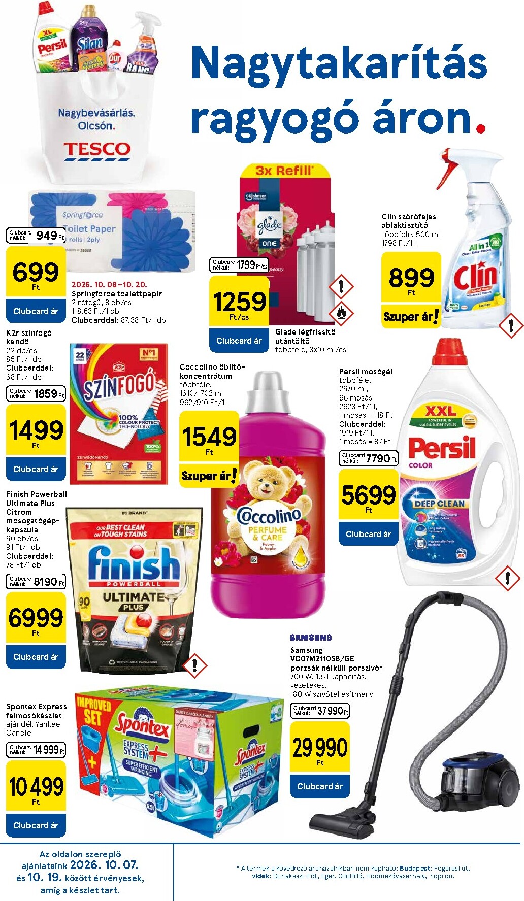 tesco - A jövőbeli Tesco akciós újság csütörtöktől 2026.10.15.-tól szerdától 2026.10.21.-ig érvényes. - page: 8