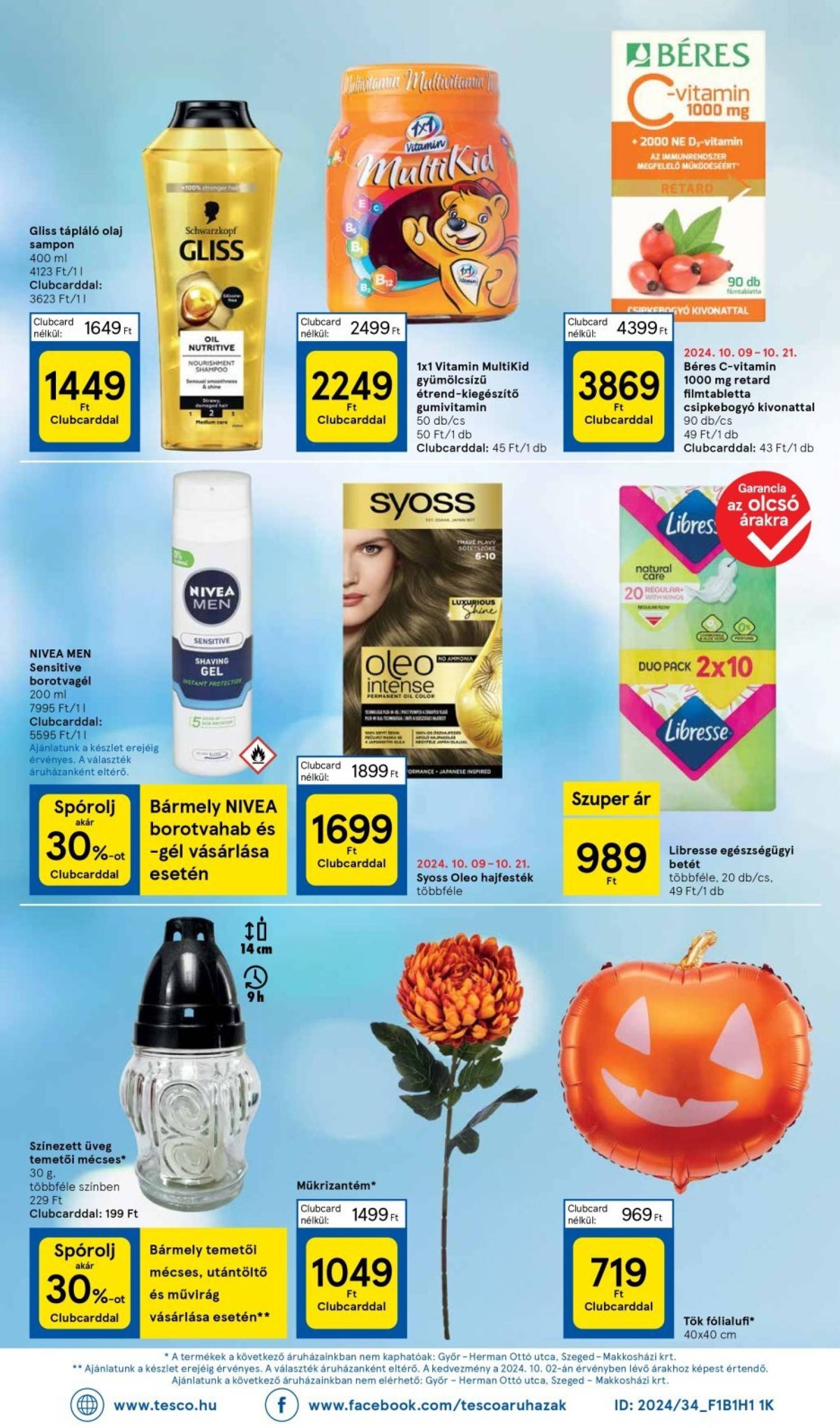 tesco - Tesco Szupermarket akciós újság, érvényes 10.17. - 10.23. - page: 8