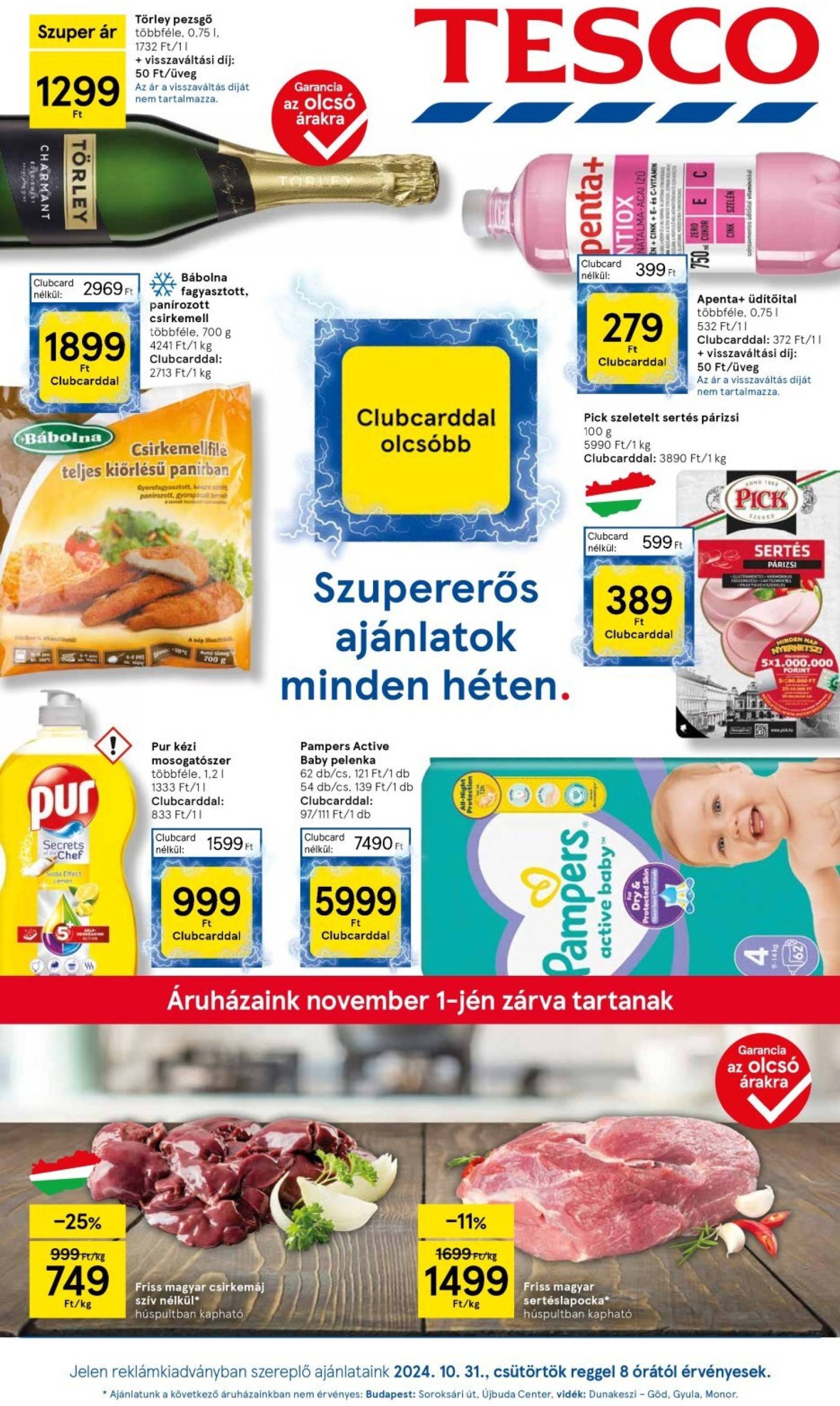 tesco - Tesco akciós újság, érvényes 10.31. - 11.06.