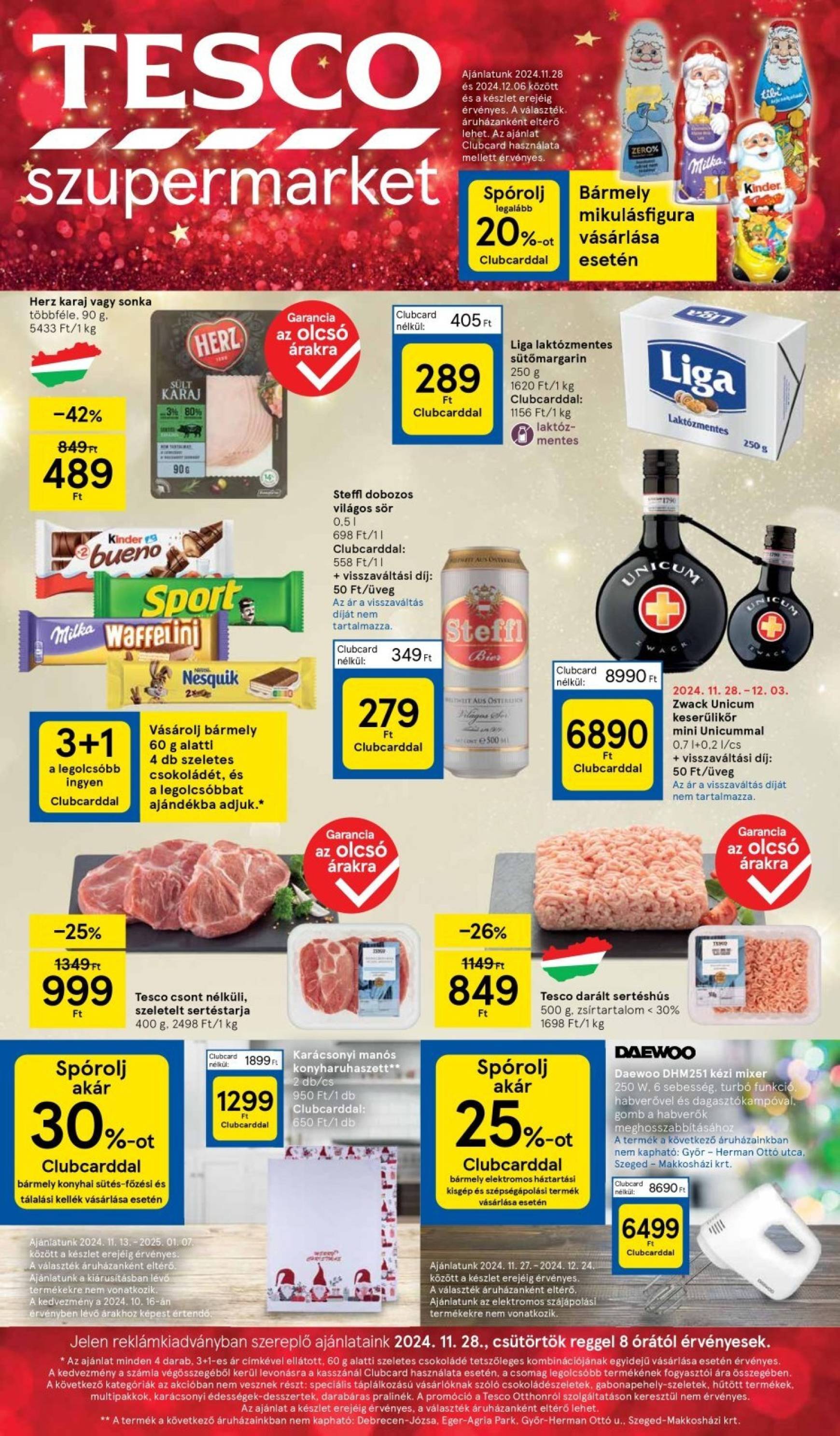 tesco - Tesco Szupermarket akciós újság, érvényes 11.28. - 12.04.