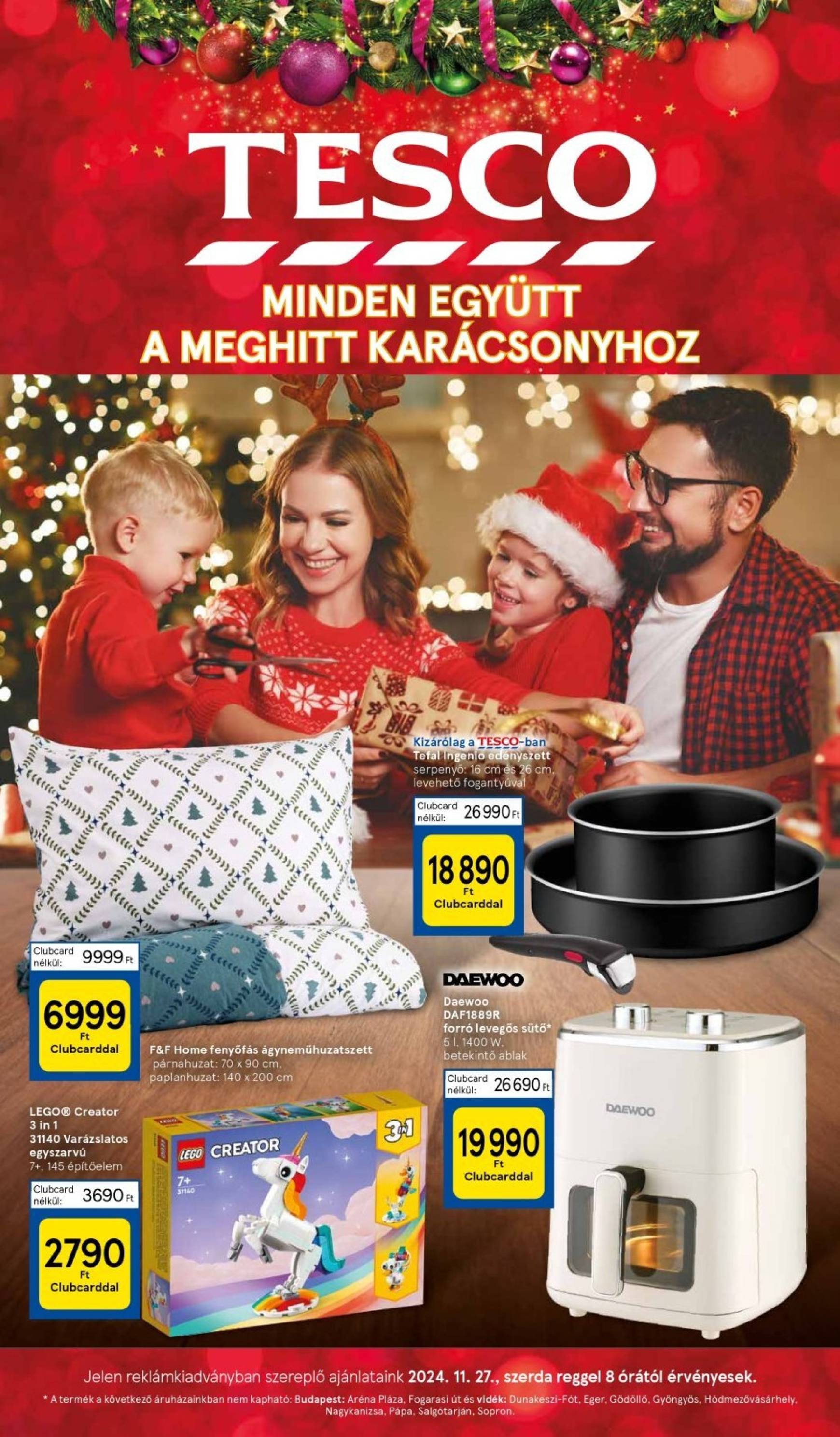 tesco - Tesco - Karácsonyi ajándékok akciós újság, érvényes 11.27. - 12.24.