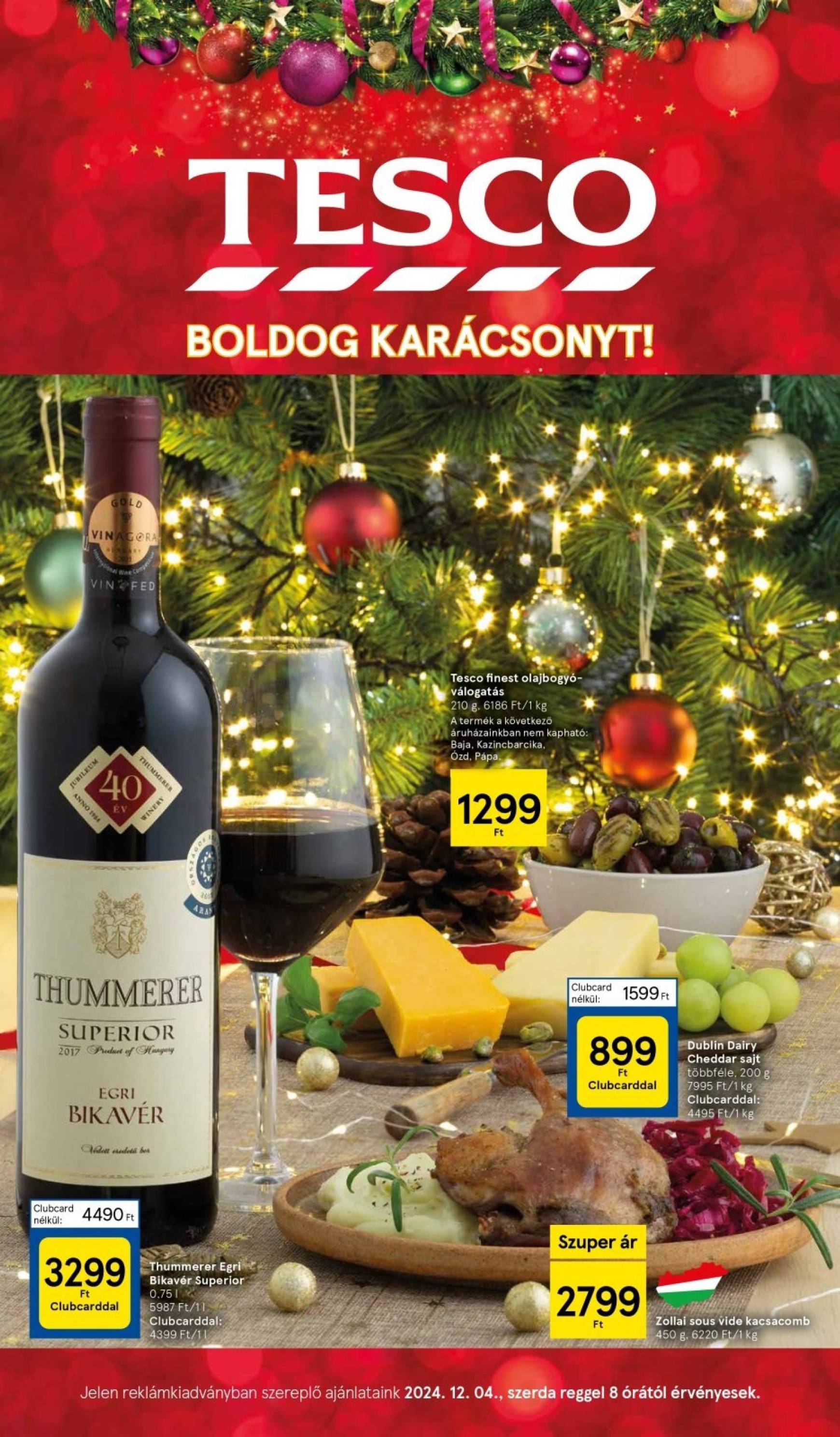 tesco - Tesco - Karácsony akciós újság, érvényes 12.04. - 12.24.