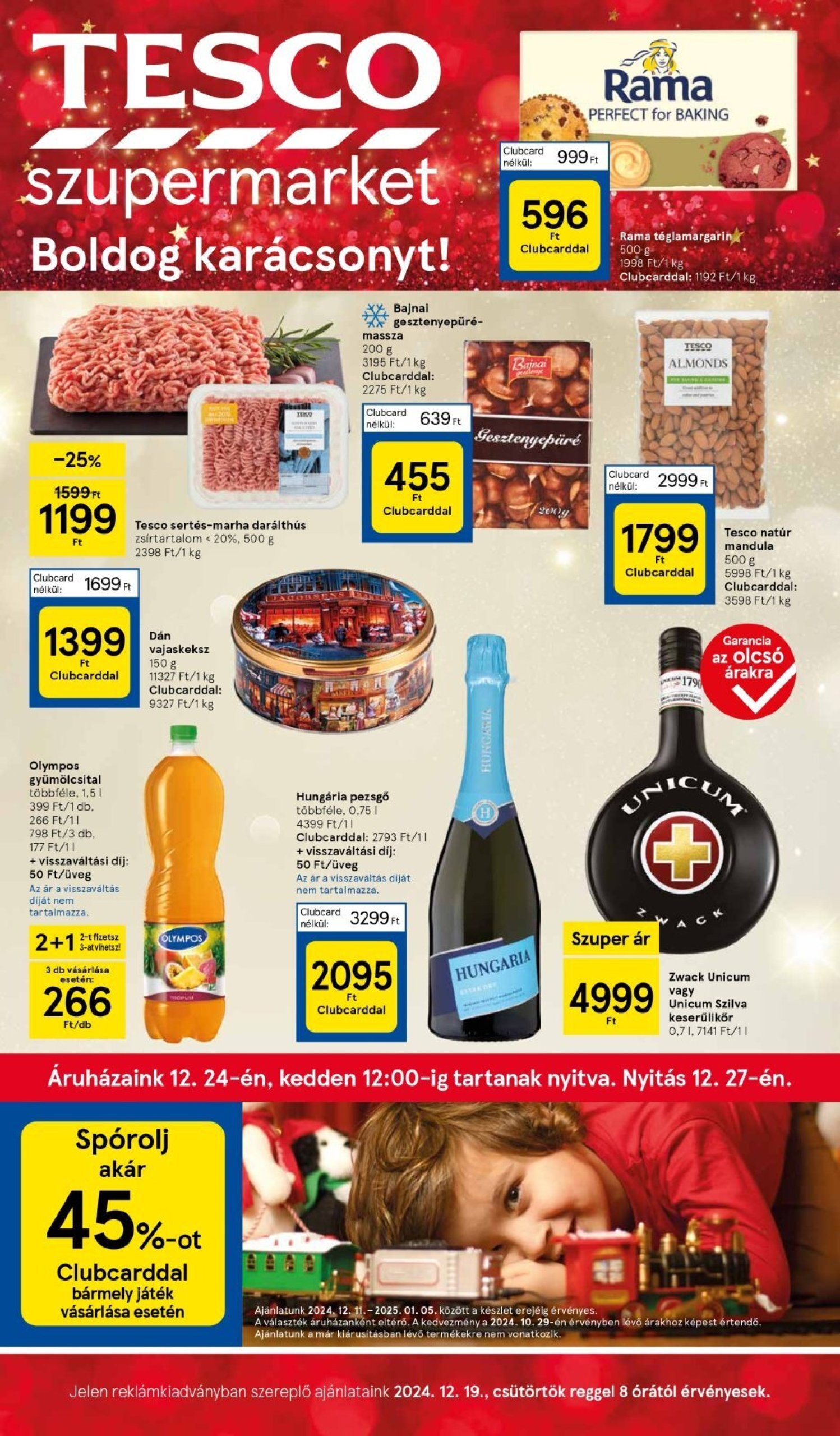 tesco - Tesco Szupermarket akciós újság, érvényes 12.19. - 12.25.