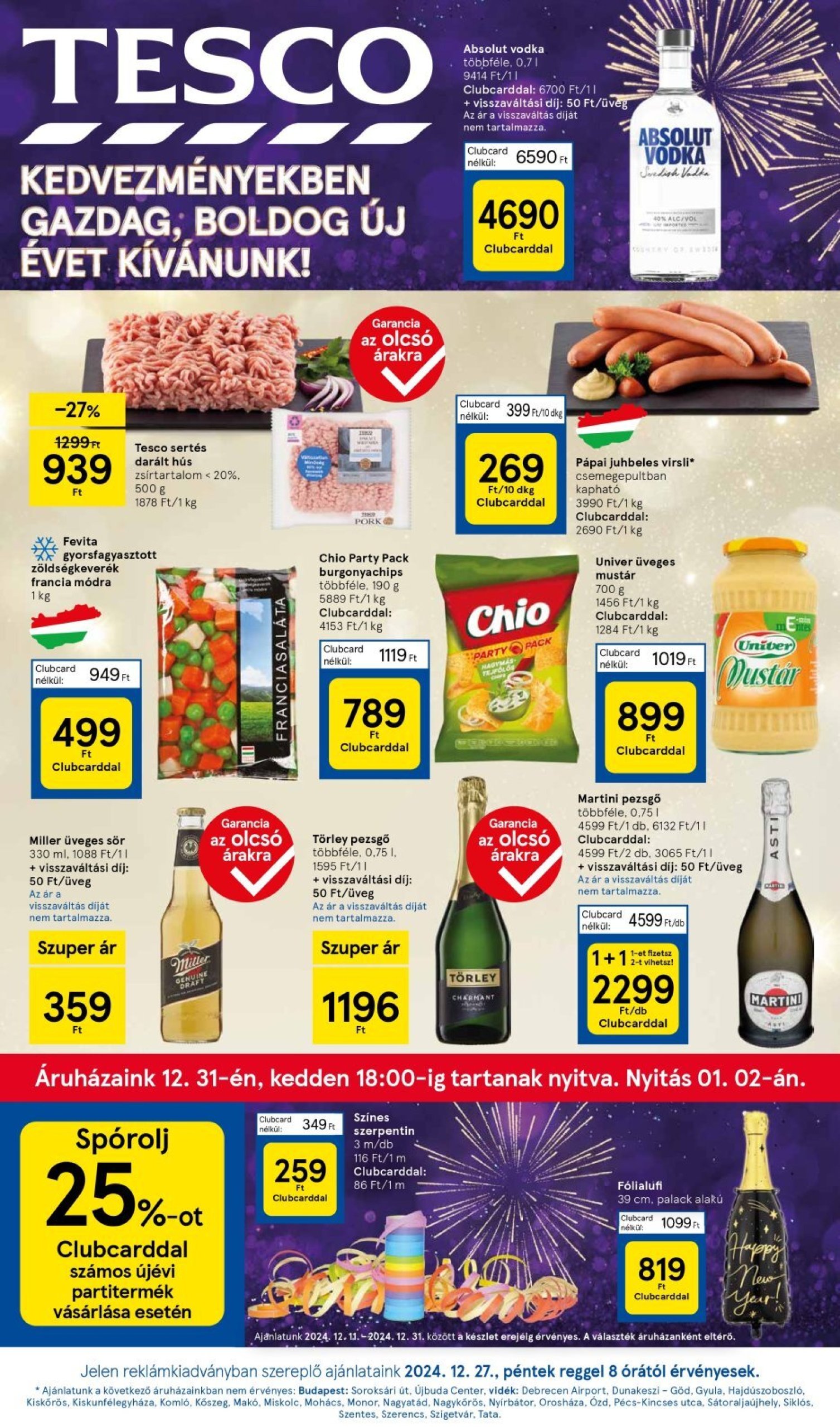 tesco - Tesco akciós újság, érvényes 12.27. - 01.01.