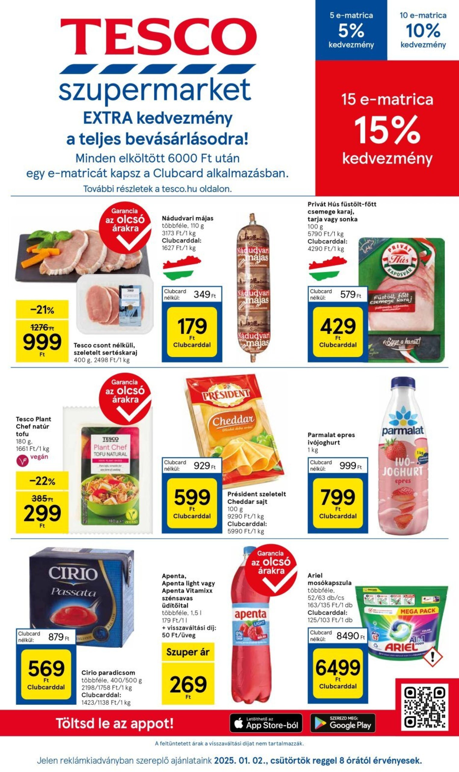 tesco - Tesco Szupermarket akciós újság, érvényes 01.02. - 01.08.