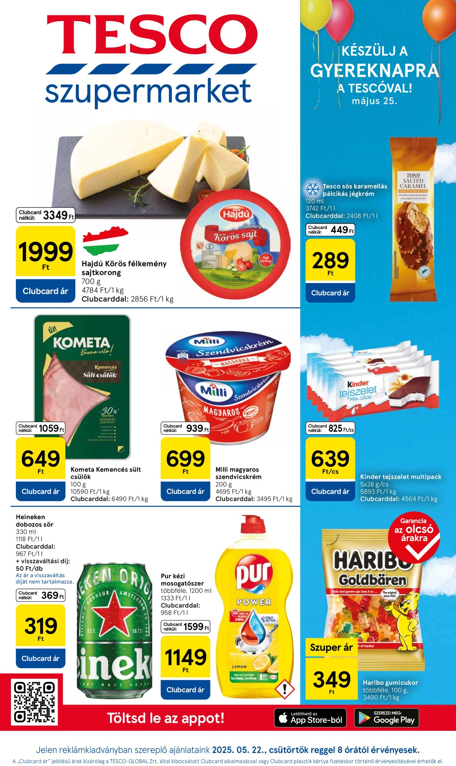 tesco - Tesco szupermarket akciós újság, érvényes 05.22. - 05.28.