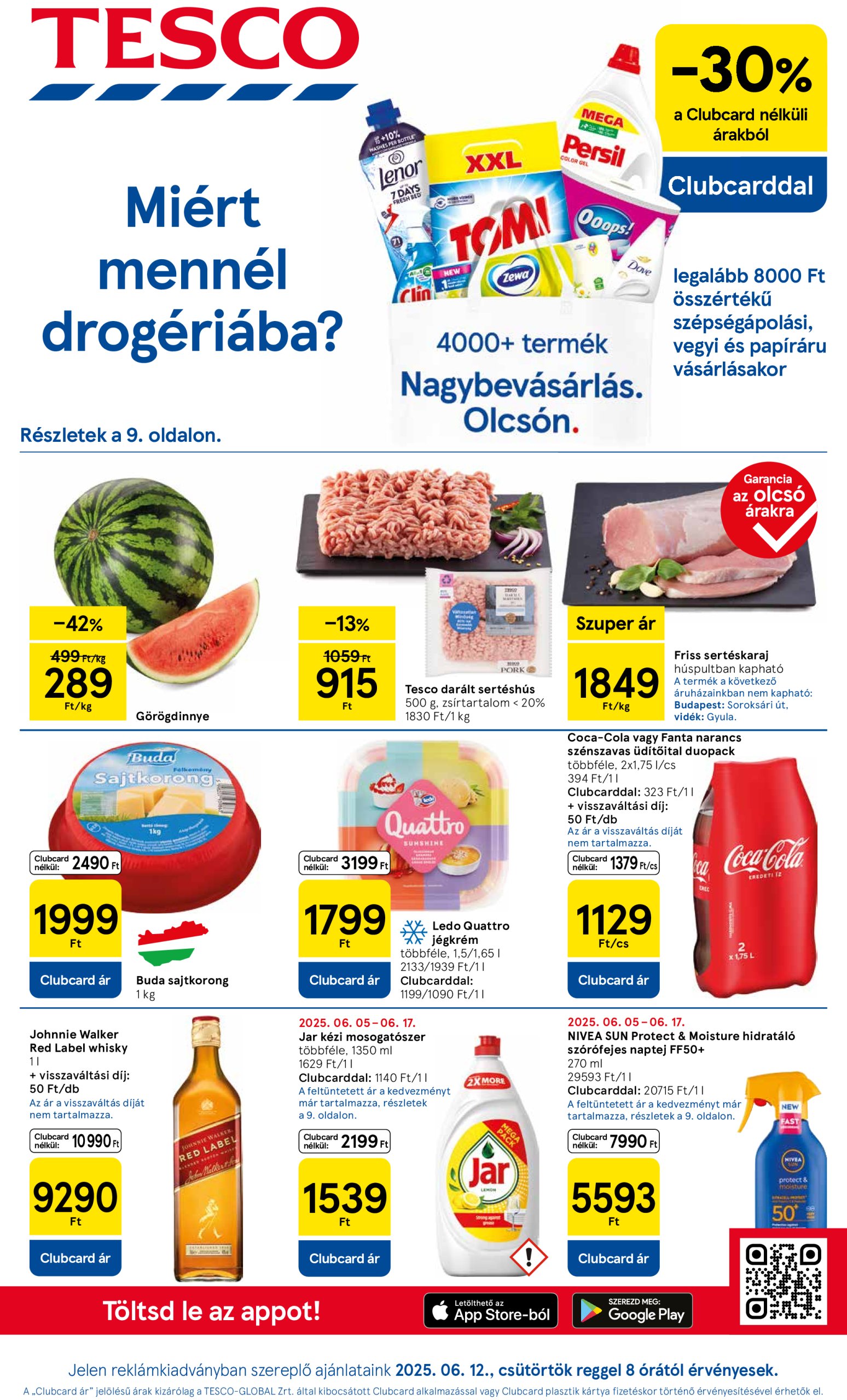 tesco - Tesco akciós újság, érvényes 06.12. - 06.18. - page: 1