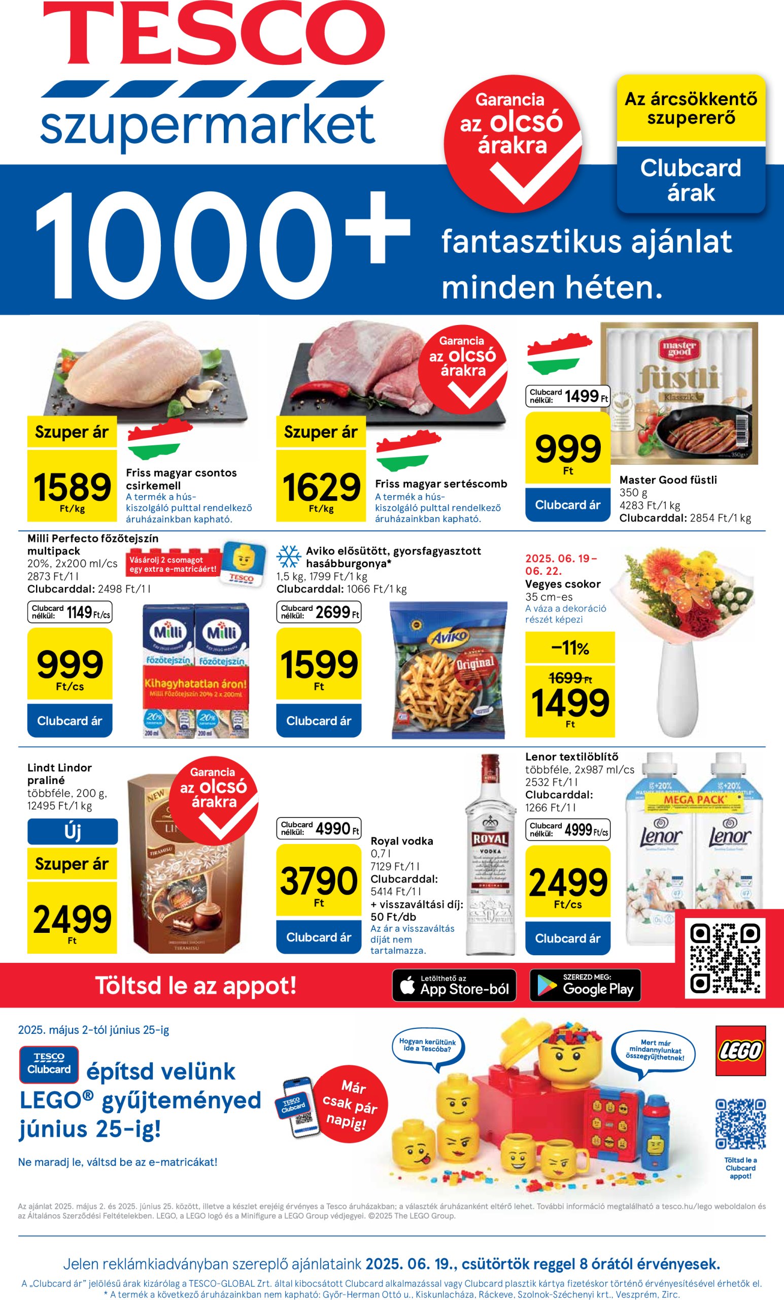 tesco - Tesco szupermarket akciós újság, érvényes 06.19. - 06.25.