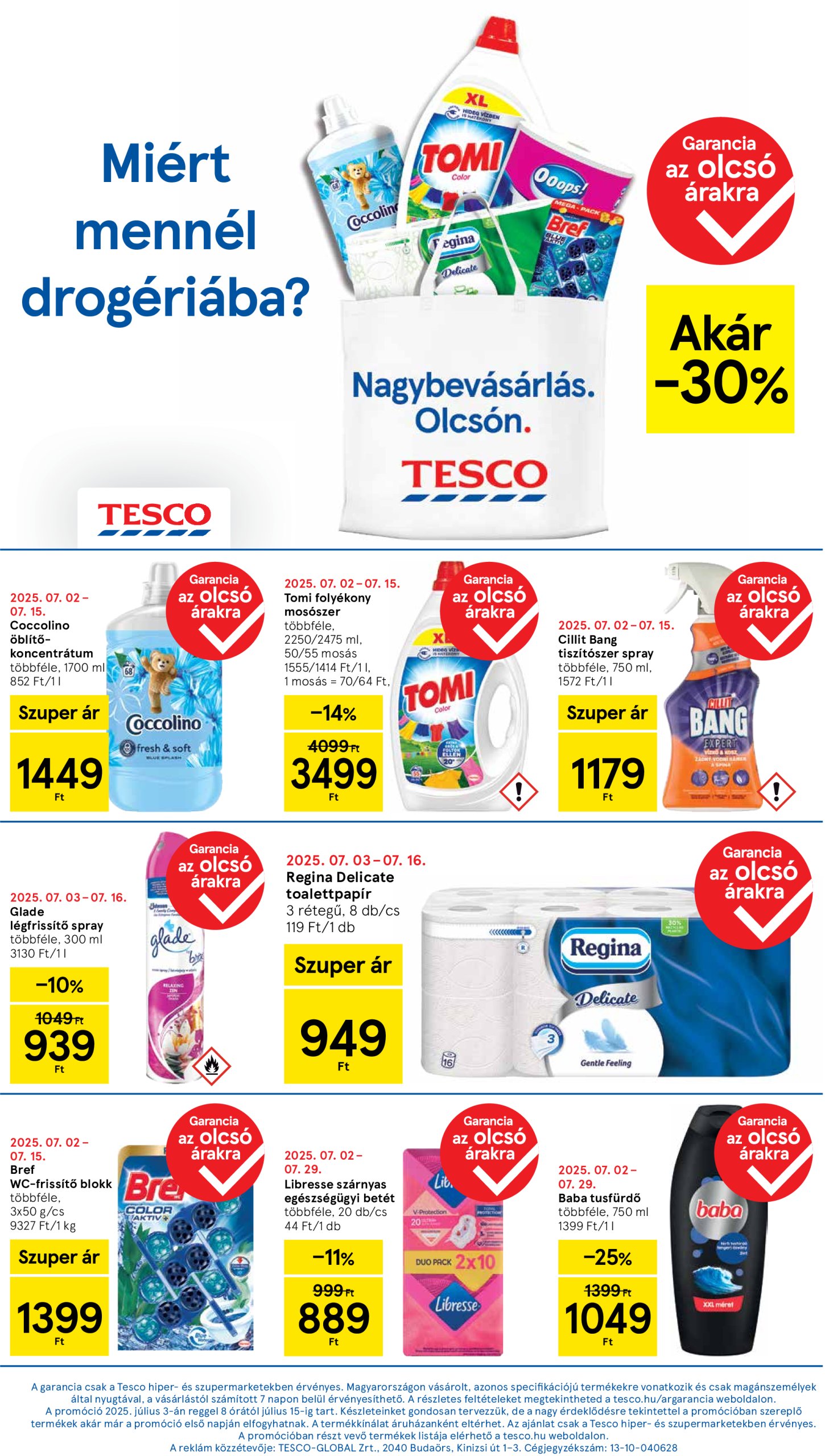 tesco - Tesco szupermarket akciós újság, érvényes 07.10. - 07.16. - page: 7