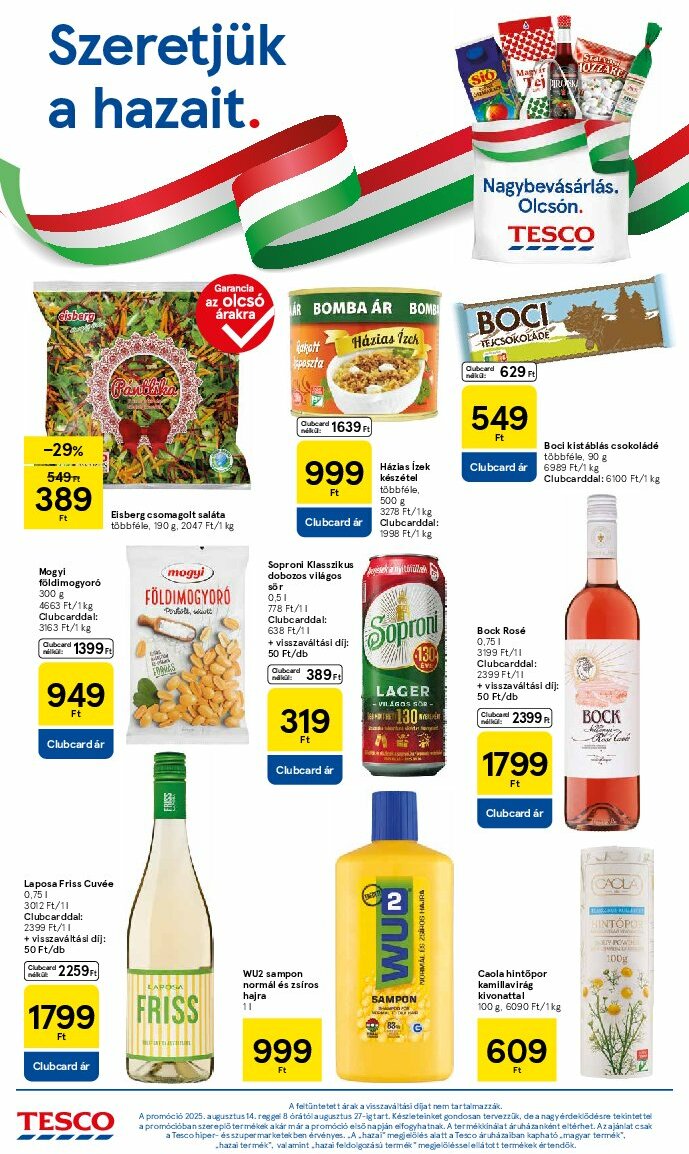tesco - Tesco szupermarket akciós újság, érvényes 08.14. - 08.20. - page: 4