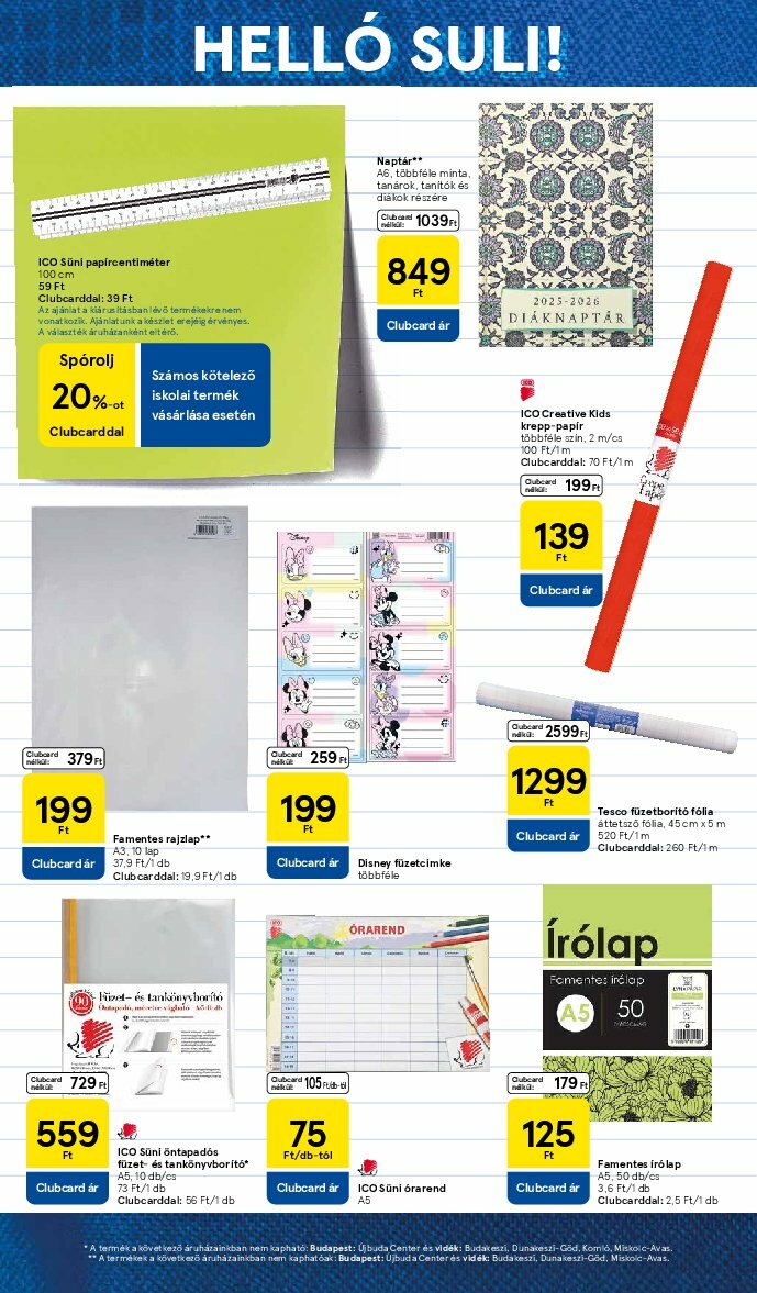 tesco - Tesco - Helló Suli! akciós újság, érvényes 08.11. - 08.31. - page: 10