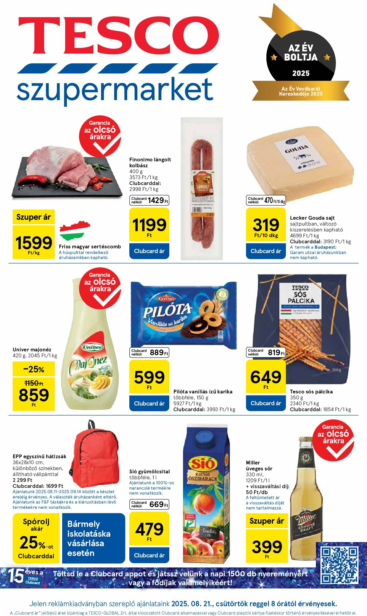 tesco - Tesco szupermarket akciós újság, érvényes 08.21. - 08.27.