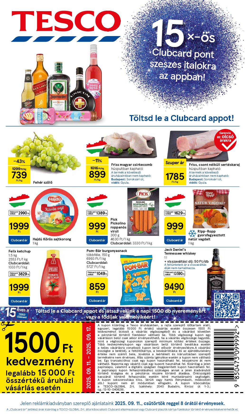 tesco - Tesco akciós újság, érvényes 09.11. - 09.17.