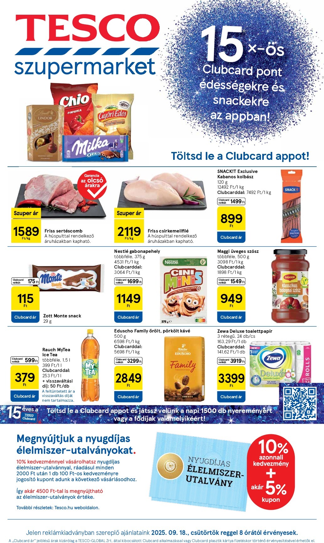 tesco - Tesco szupermarket akciós újság, érvényes 09.18. - 09.24.