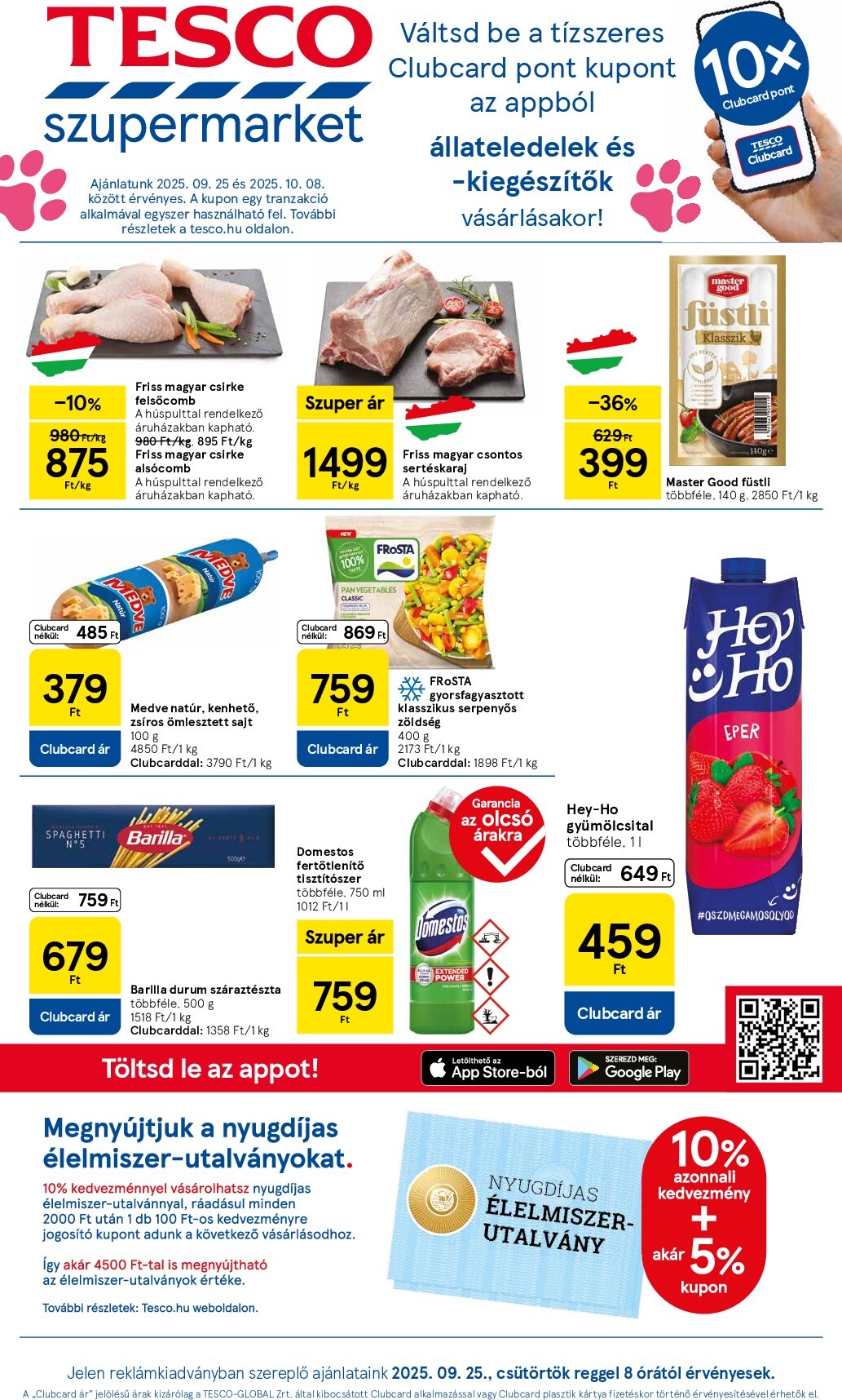 tesco - Tesco szupermarket akciós újság, érvényes 09.25. - 10.08.