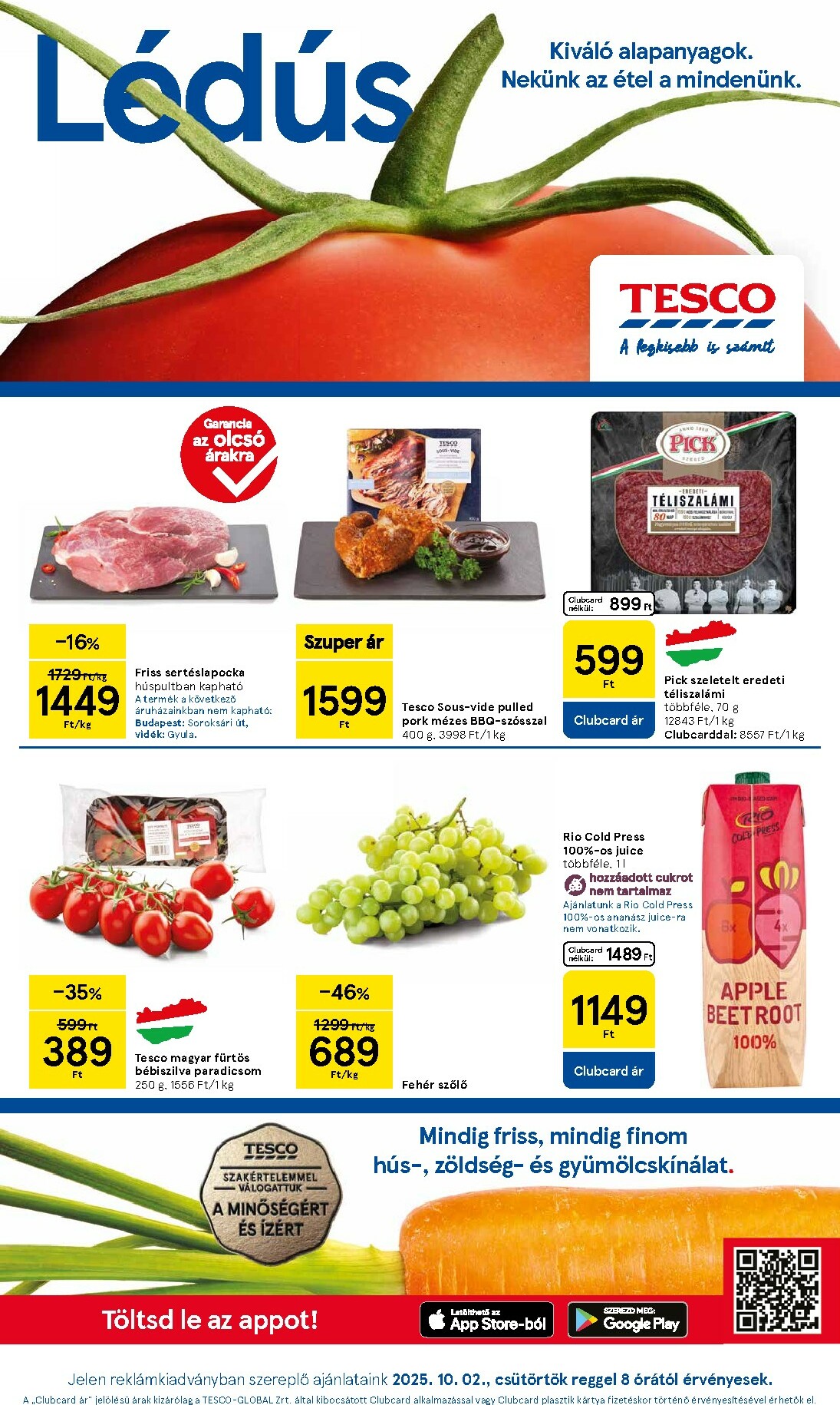 tesco - Tesco akciós újság, érvényes 10.02. - 10.08.