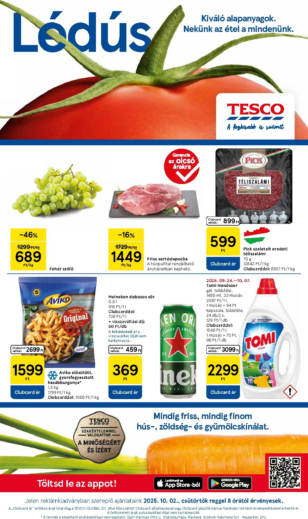 tesco - Tesco szupermarket akciós újság, érvényes 10.02. - 10.08.